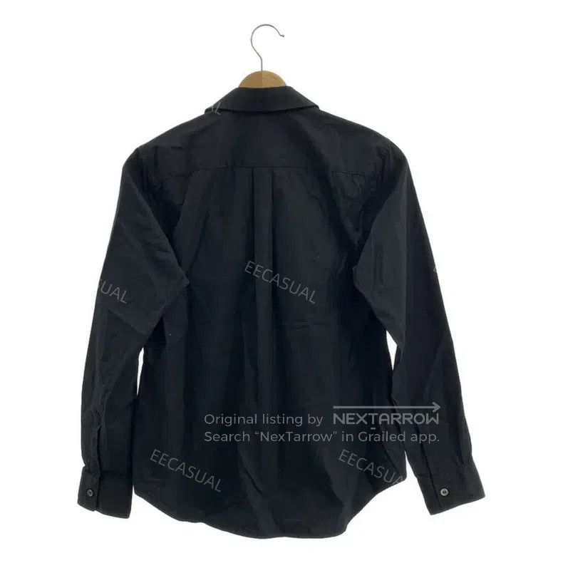 Comme des Garcons Comme Des Garcons Black Cotton Round Neck Ruffle Hem Women Size S / US 4 / IT 40 - 2 Thumbnail