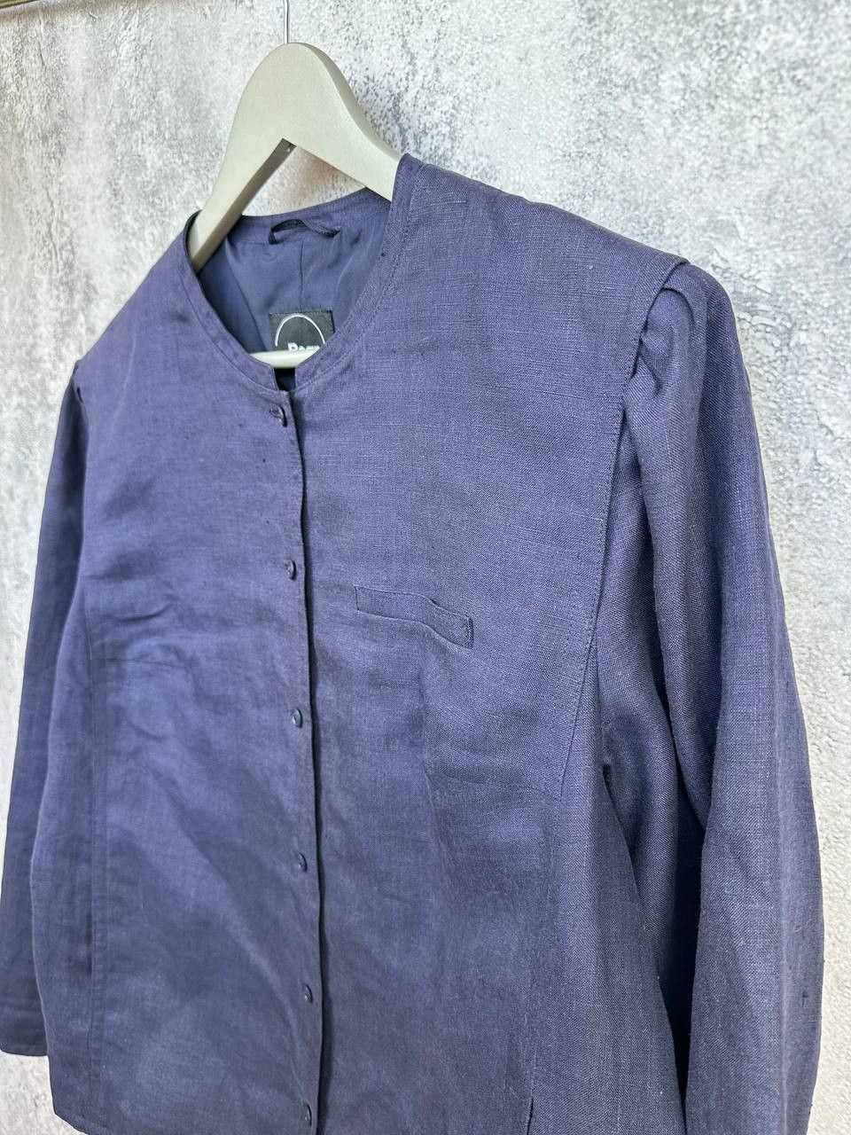 Bogner Bogner Linen Blend Collarless Jacket Made In Western Germany Size XL / US 12-14 / IT 48-50 - 5 Thumbnail