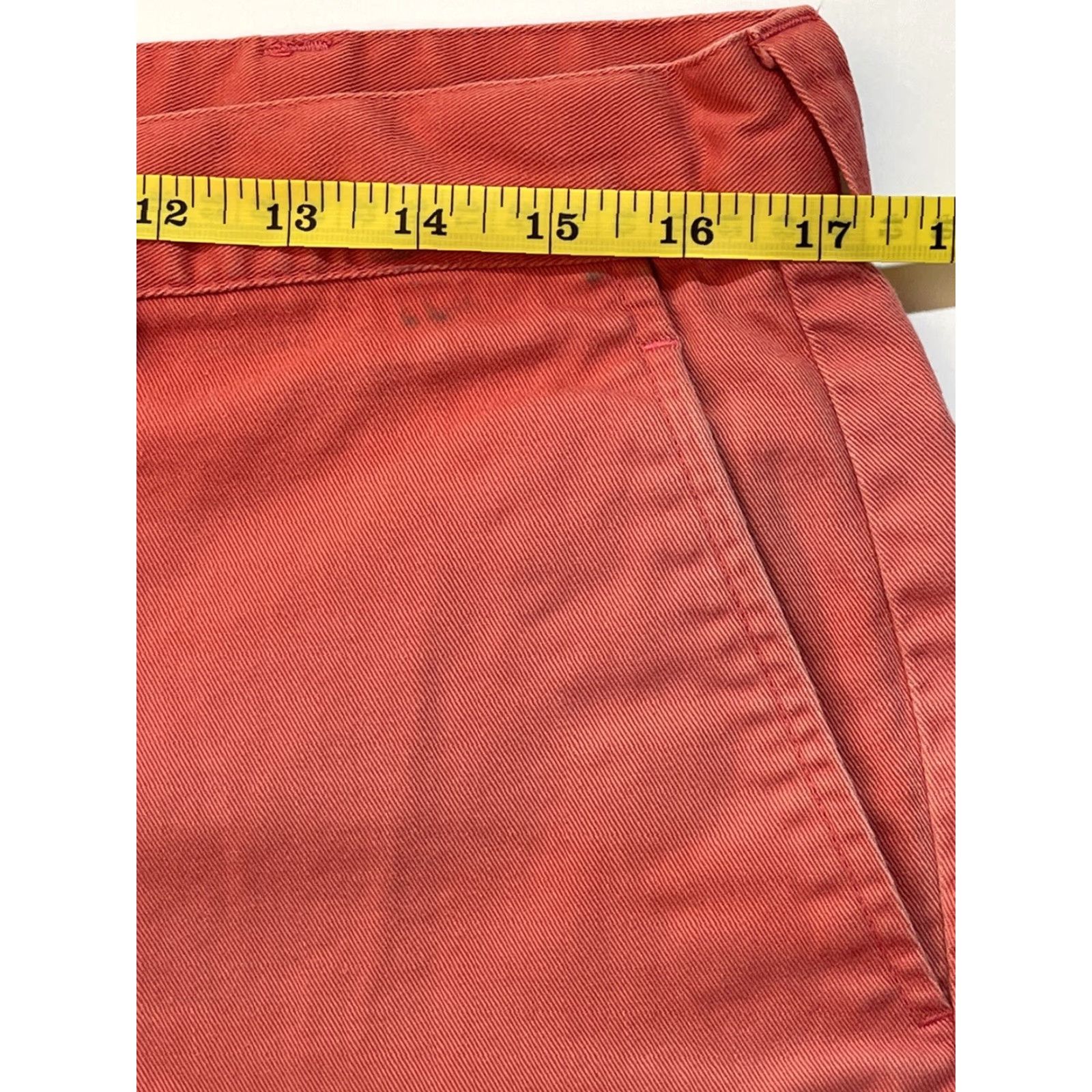 Polo Ralph Lauren VINTAGE Polo Ralph Lauren Mens Chino Shorts 90s Casual Flat Front Cotton 35 Red Logo Embroidered 80s 90s American Preppy Mens Size US S / EU 44-46 / 1 - 7 Thumbnail