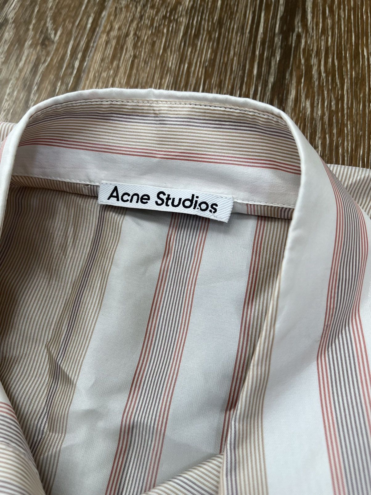 Acne Studios Acne studios striped viscose shirt Size US XXS / EU 40 - 4 Thumbnail