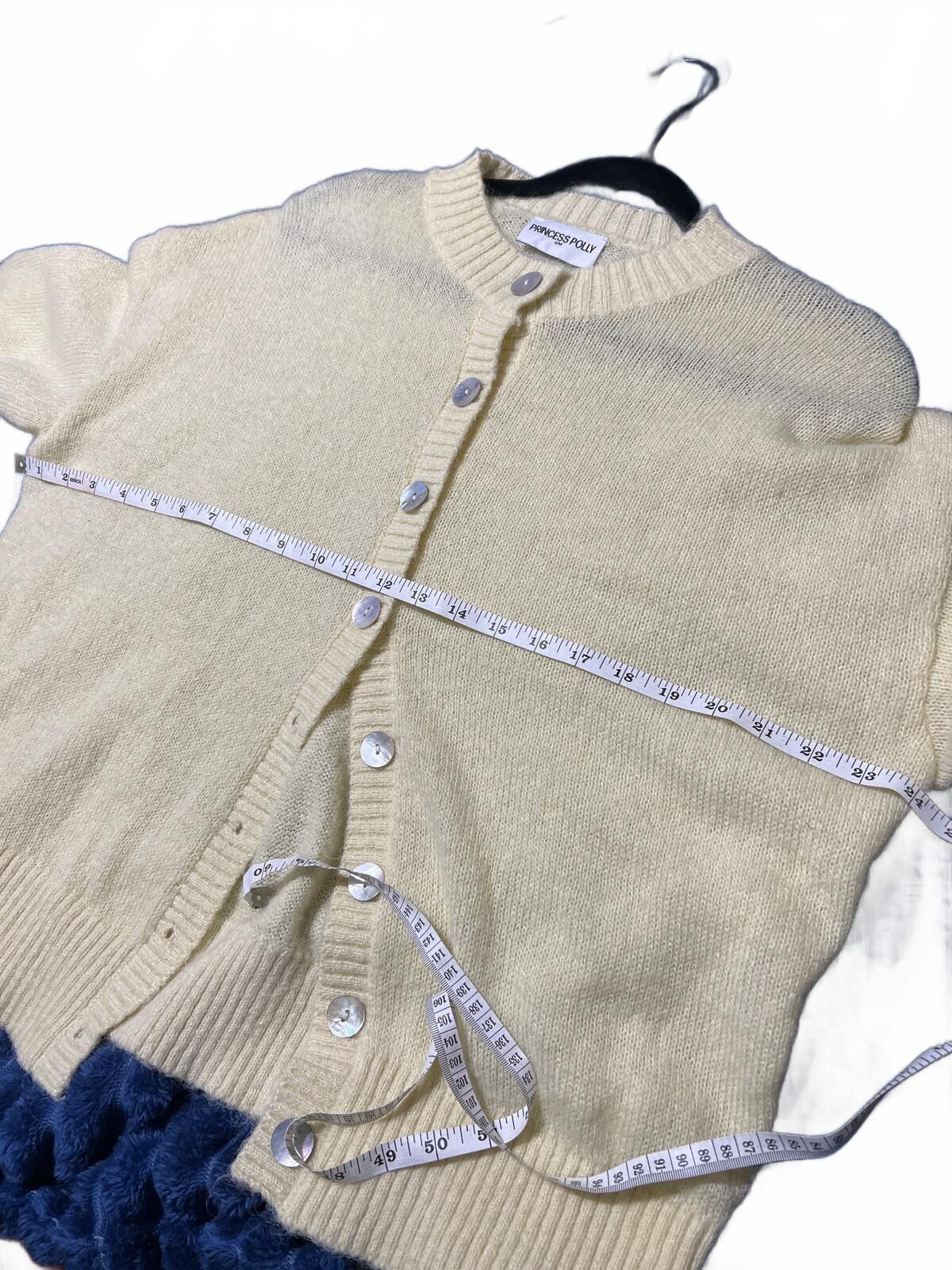 Other Princess Polly Soft Yellow Button-Up Cardigan Sweater S/M Size M / US 6-8 / IT 42-44 - 6 Thumbnail