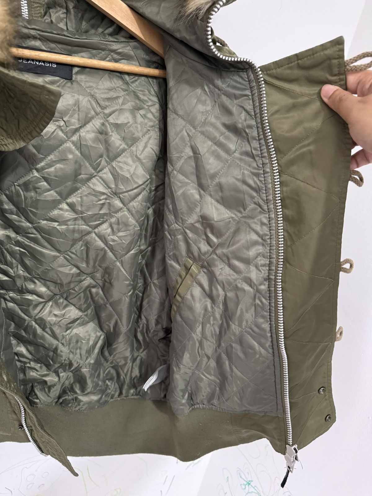 Le Grande Bleu (L.G.B.) Y2K Jeanasis Split Zipper Hoodie Military Jacket LGB Style Size US M / EU 48-50 / 2 - 12 Thumbnail