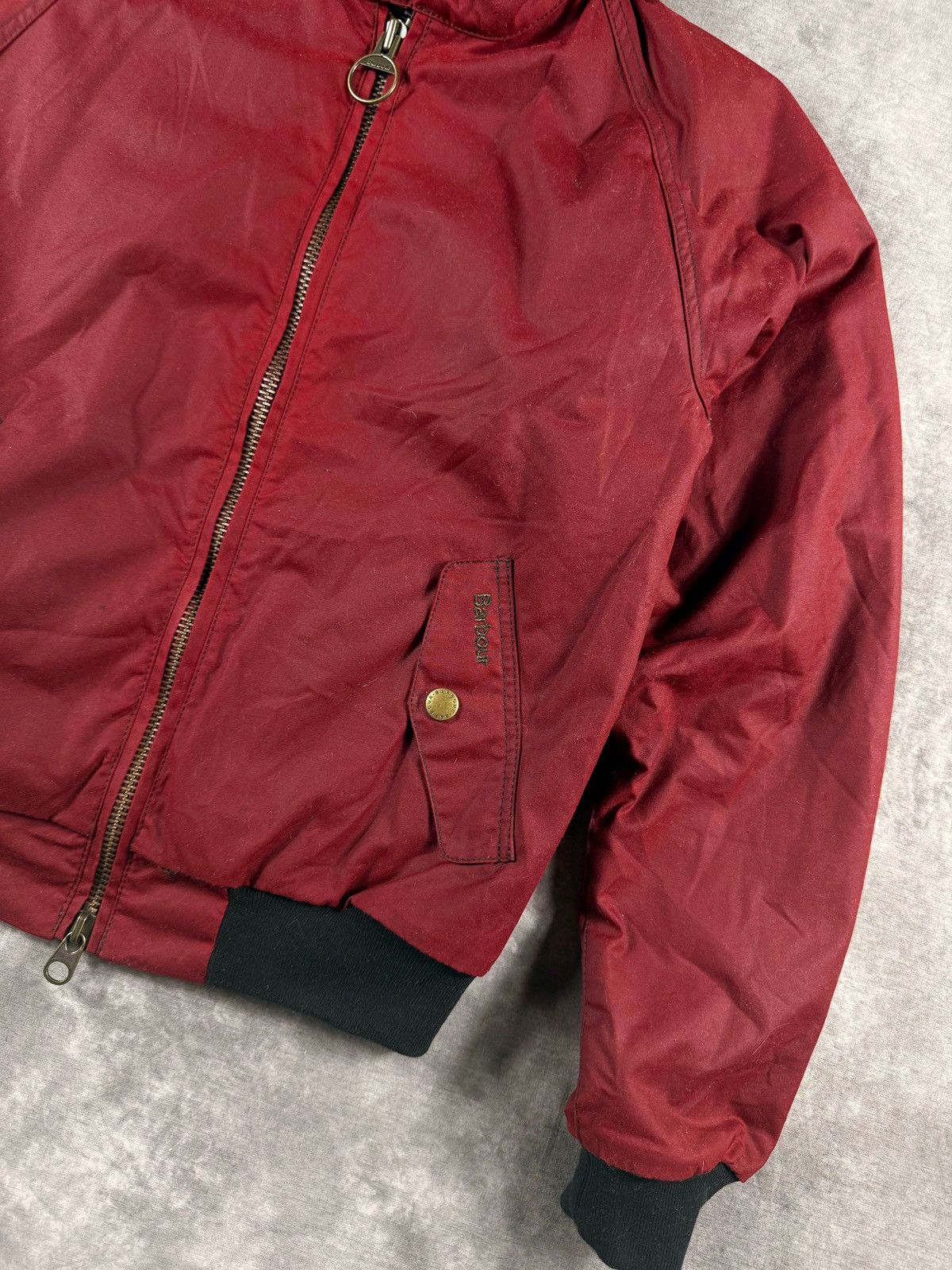 Barbour Barbour International Wax Jacket Burgundy Red Size M MWX Size US M / EU 48-50 / 2 - 4 Thumbnail