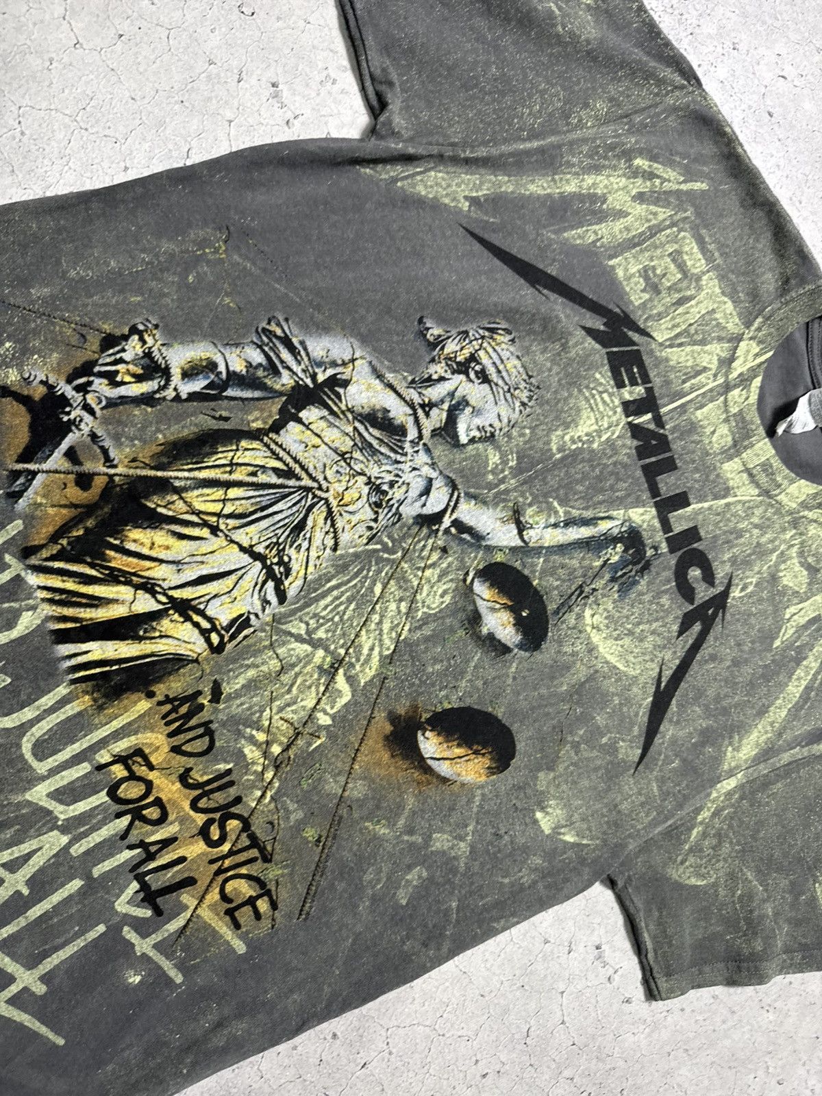 Metallica Metallica Vintage 90’s Rock Over Print Band Shirt Size US M / EU 48-50 / 2 - 7 Thumbnail