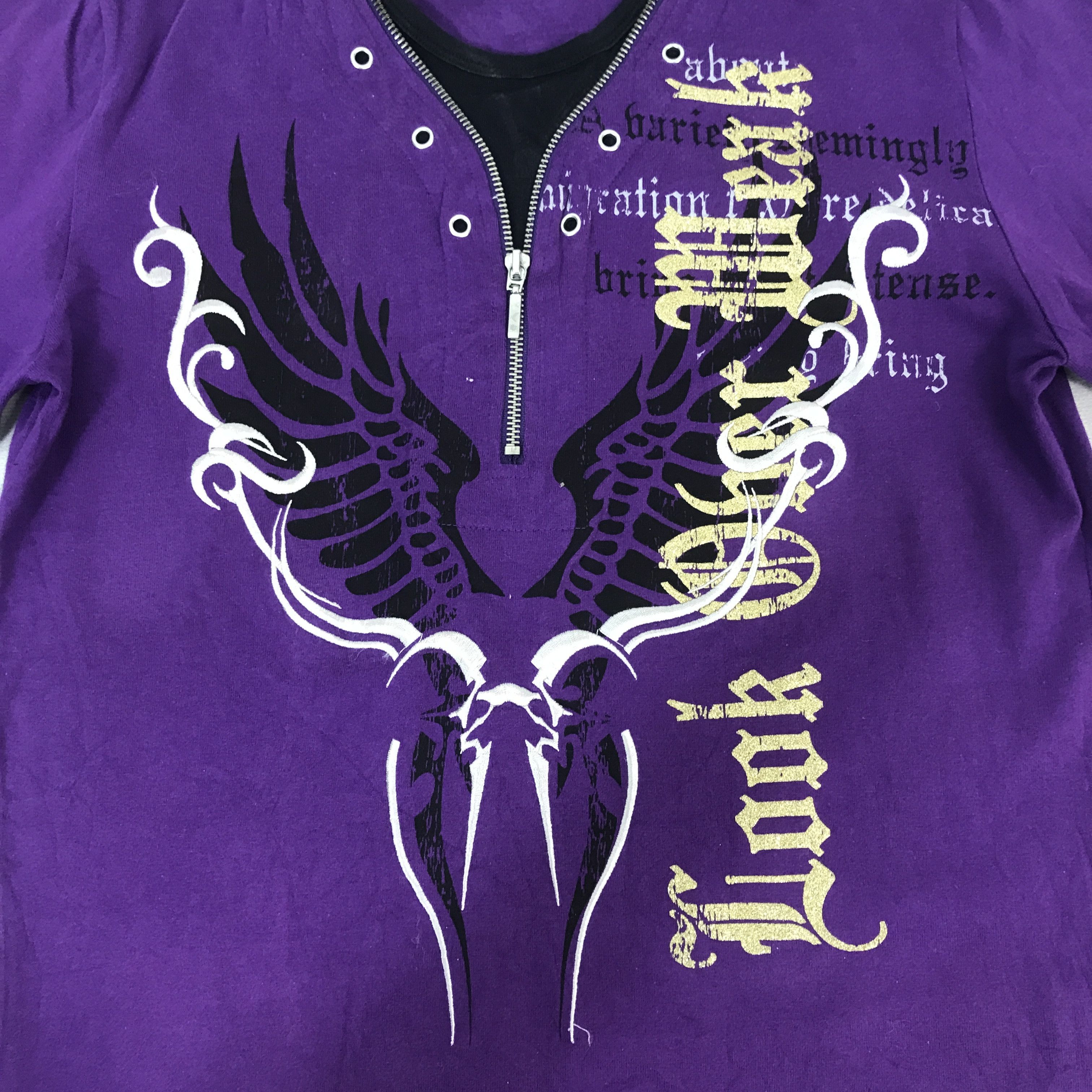 Japanese Brand Look Ober Meak zipper collar design long sleeve T-Shirt Size US L / EU 52-54 / 3 - 11 Thumbnail