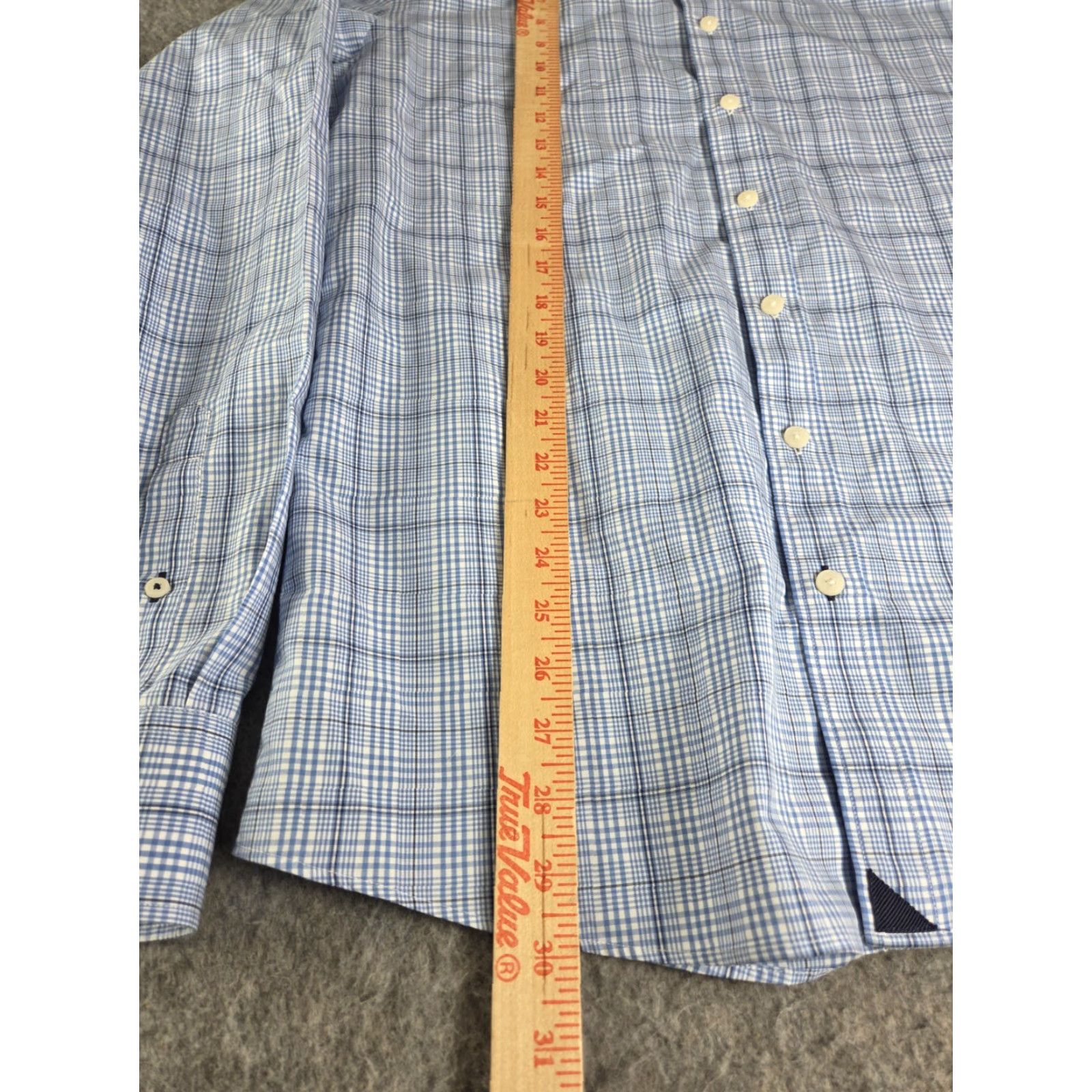 UNTUCKit UNTUCKit Shirt Men L Slim Fit Blue Plaid Button-Up Long Sleeve Size US L / EU 52-54 / 3 - 5 Thumbnail