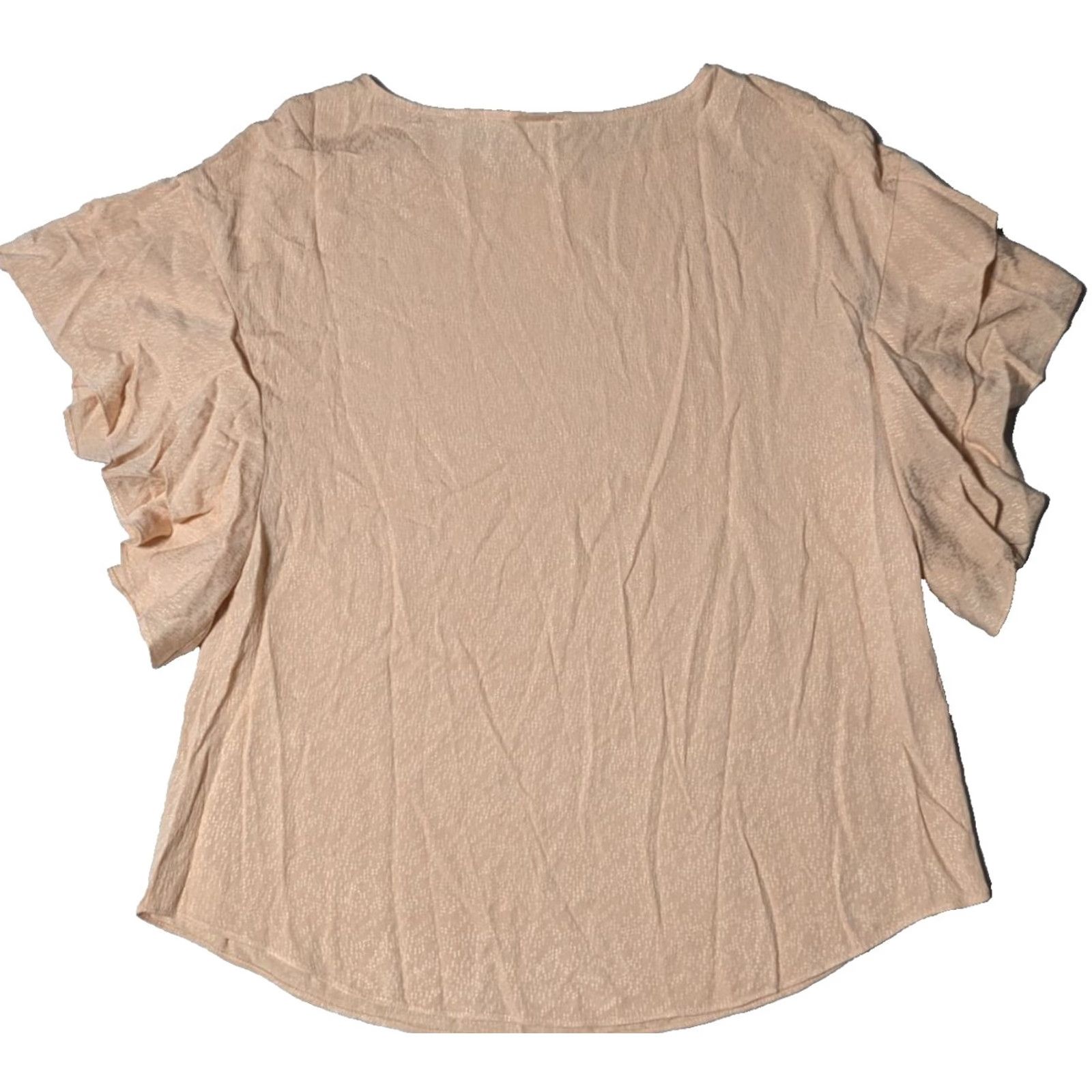 Vintage VINTAGE Chico's Flutter Sleeve Pullover Top Blush Peach - Women Size L NEW Size L / US 10 / IT 46 - 2 Thumbnail