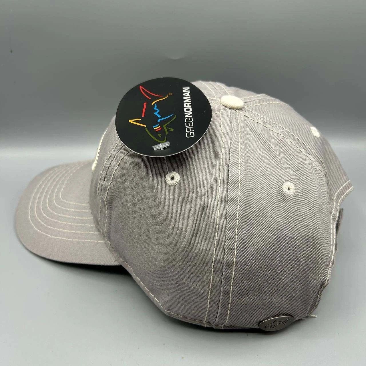 Greg Norman Greg Norman Golf Hat Men Embroidered Strap Back Cap Cotton Size ONE SIZE - 4 Thumbnail
