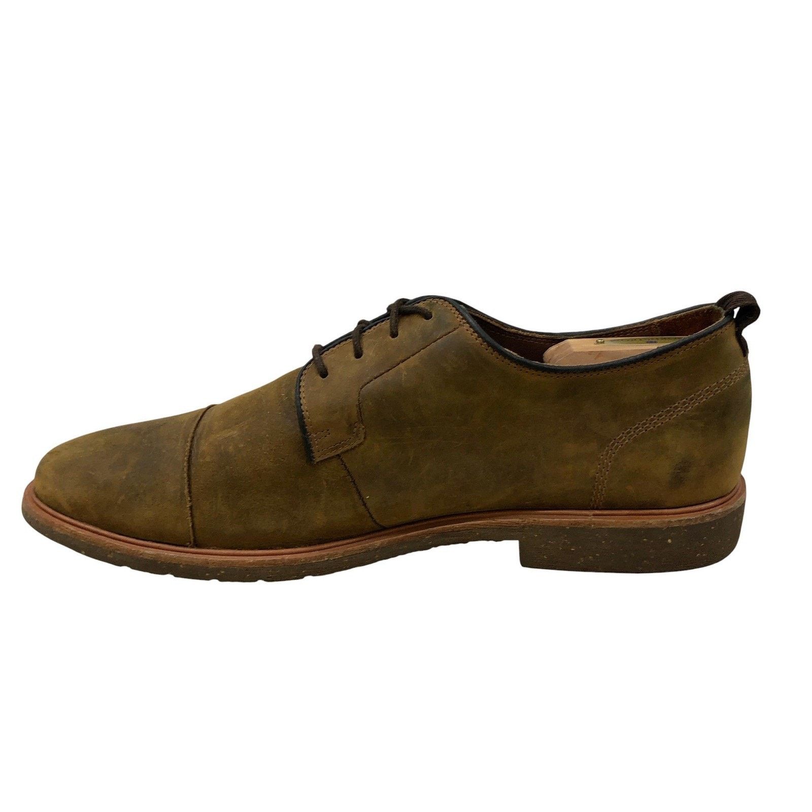 Warfield & Grand Warfield & Grand Shoes 9.5 Olive Suede Cap Toe Derby Leather Size US 9.5 / EU 42-43 - 6 Thumbnail