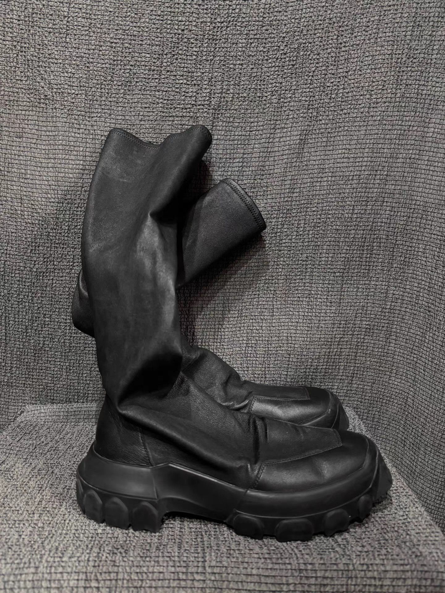 Rick Owens Rick Owens 18FW mainline platform lambskin "Adonis" boots Size US 7 / EU 40 - 5 Thumbnail
