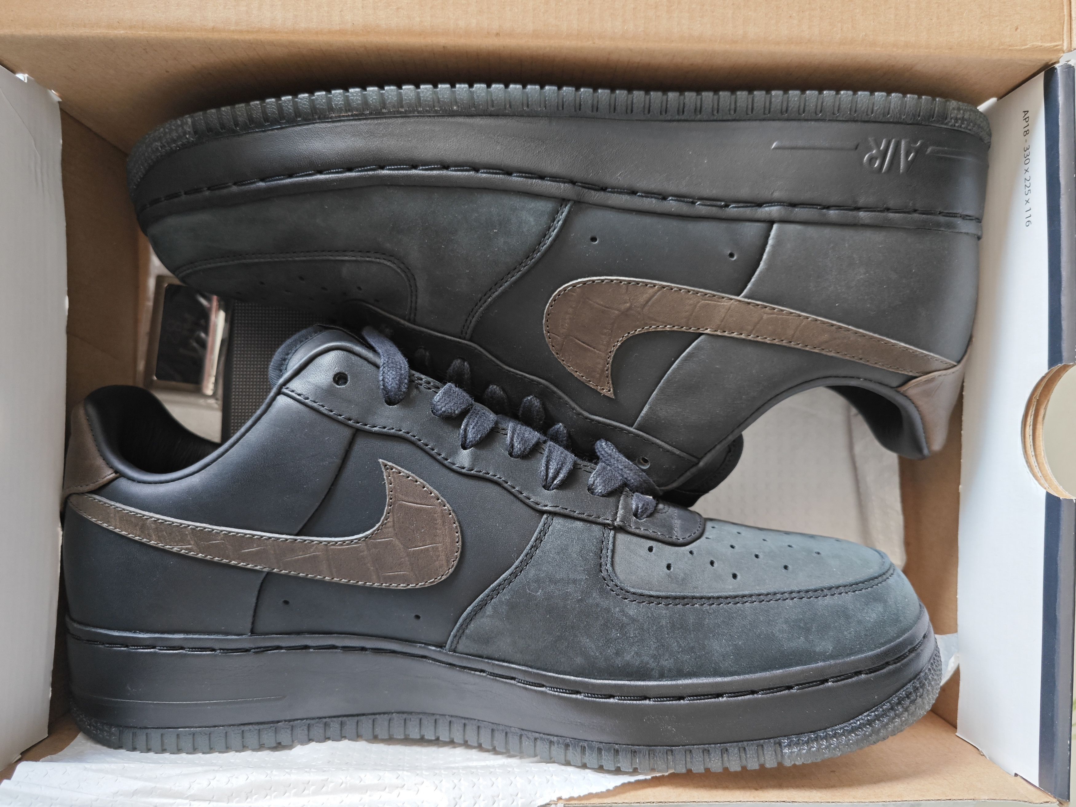 Nike Nike Air Force 1 Low Supreme I/O Black Crocodile (Size 11) Size US 11 / EU 44 - 5 Thumbnail