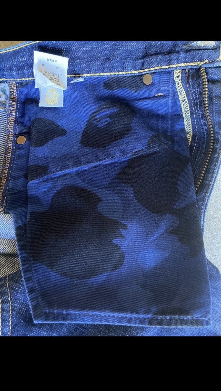 Bape Bapesta Denim Size US 34 / EU 50 - 13 Thumbnail