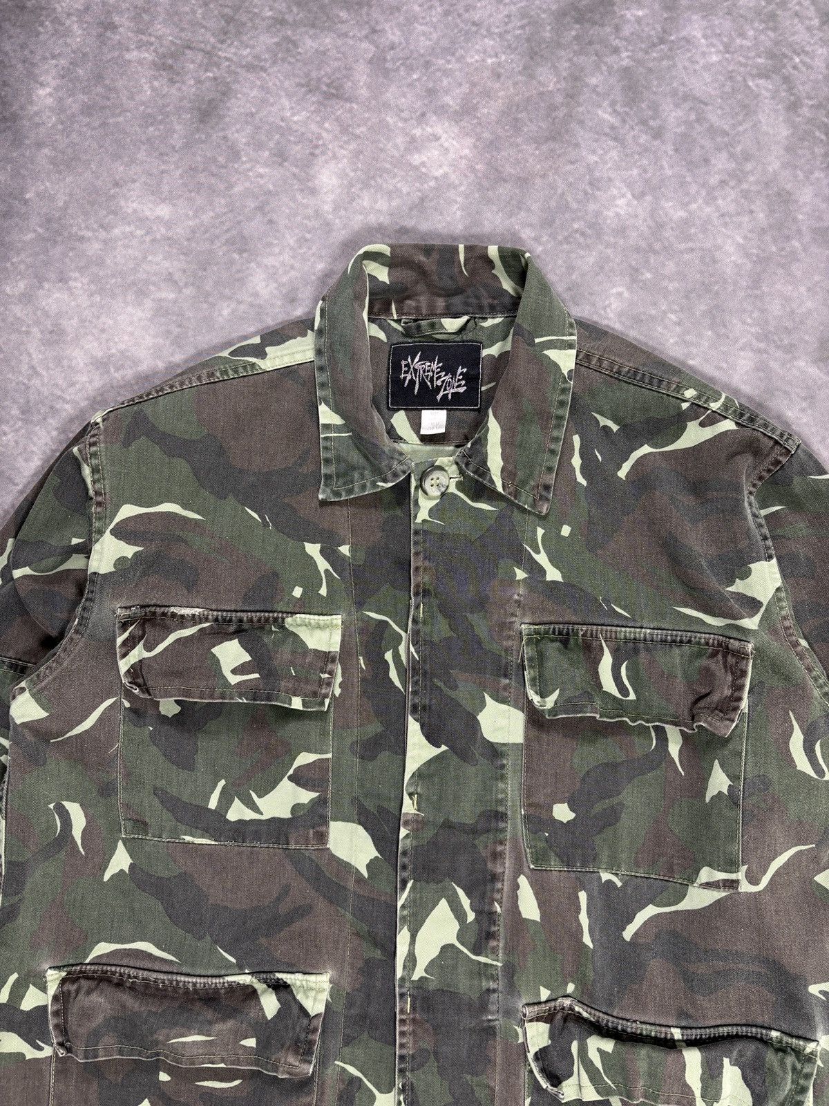 Vintage Vintage Military Chore Coat Camo 4 Pocket 90s Canvas Jacket Size US XS / EU 42 / 0 - 12 Thumbnail