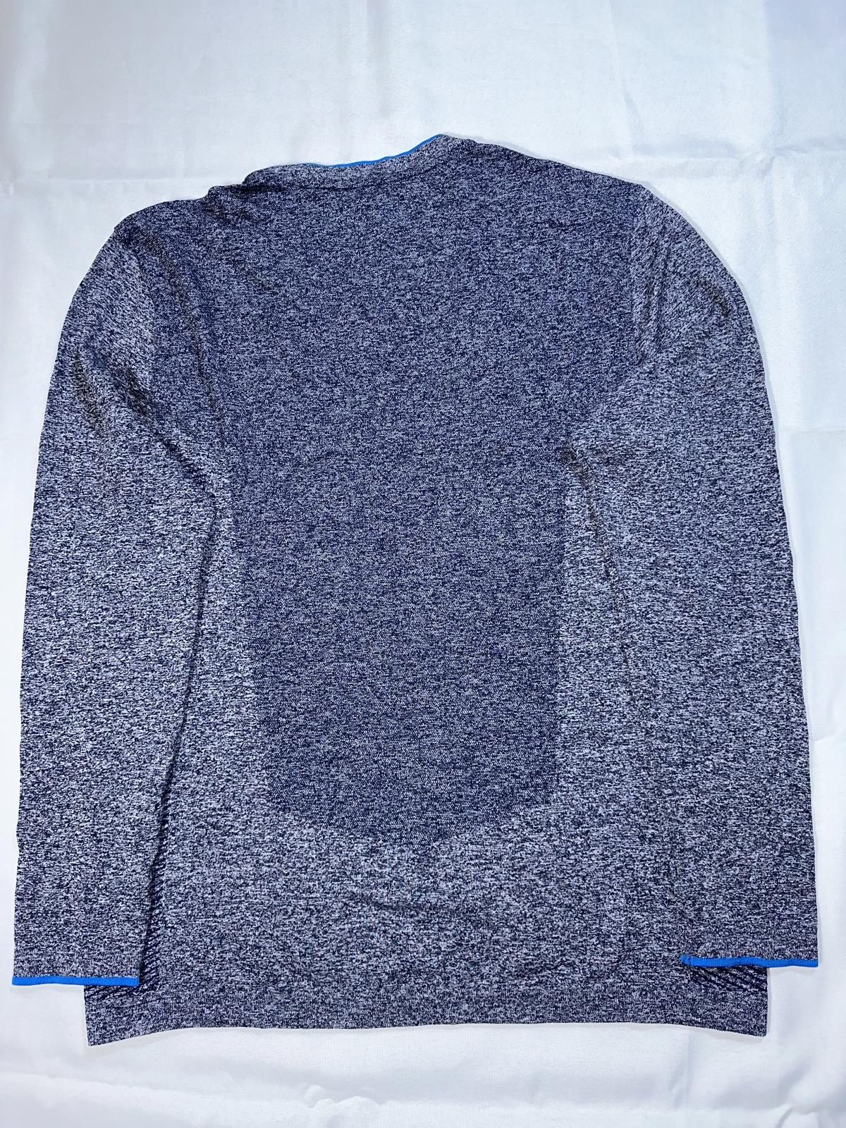 Nike Nike Men’s Golf Dri-Fit Olympic USA Knit V-Neck Long Sleeve Shirt Gray Blue Size US L / EU 52-54 / 3 - 7 Thumbnail