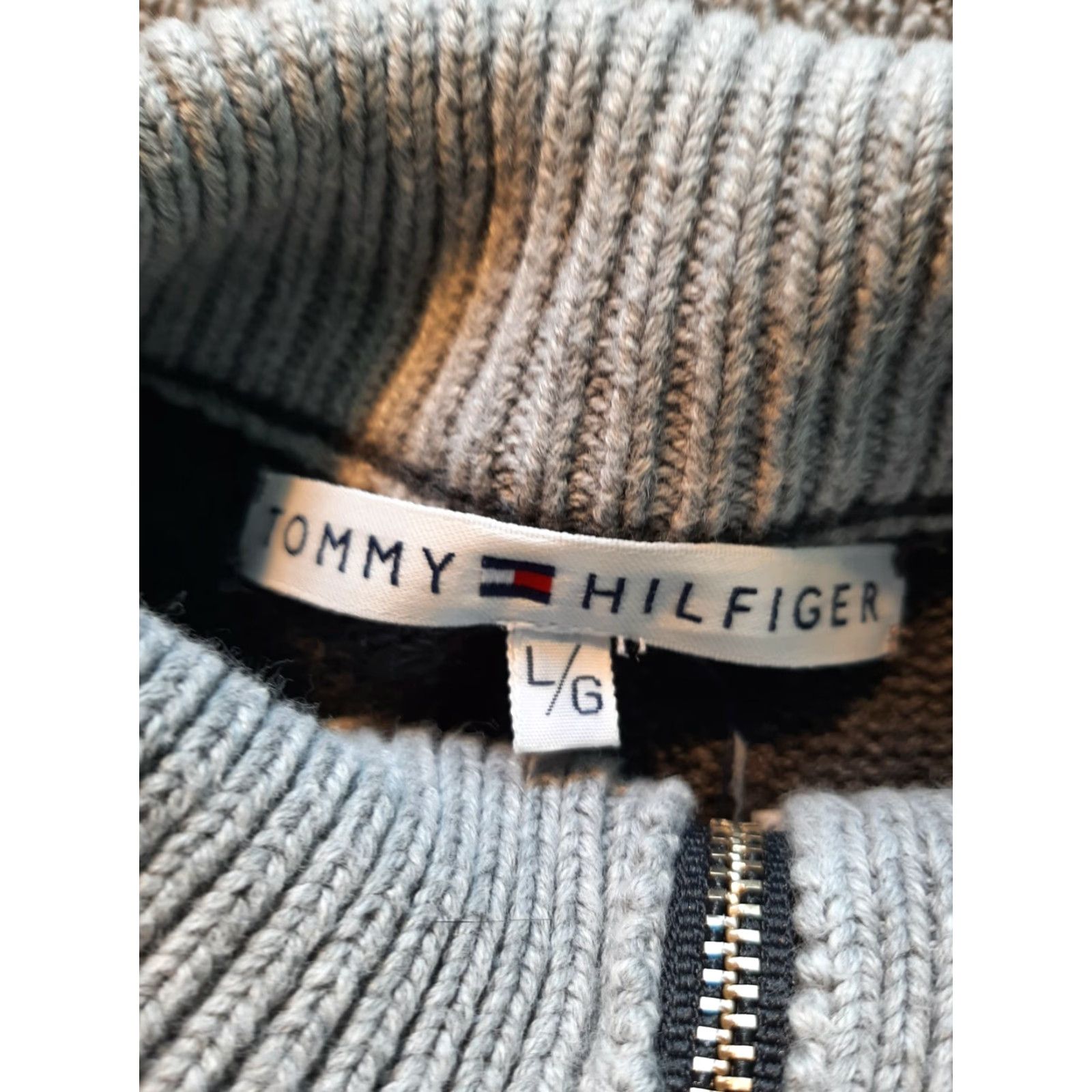 Tommy Hilfiger Tommy Hilfiger Zip Sweater Gray Women L Large Long Sleeve Size L / US 10 / IT 46 - 3 Thumbnail