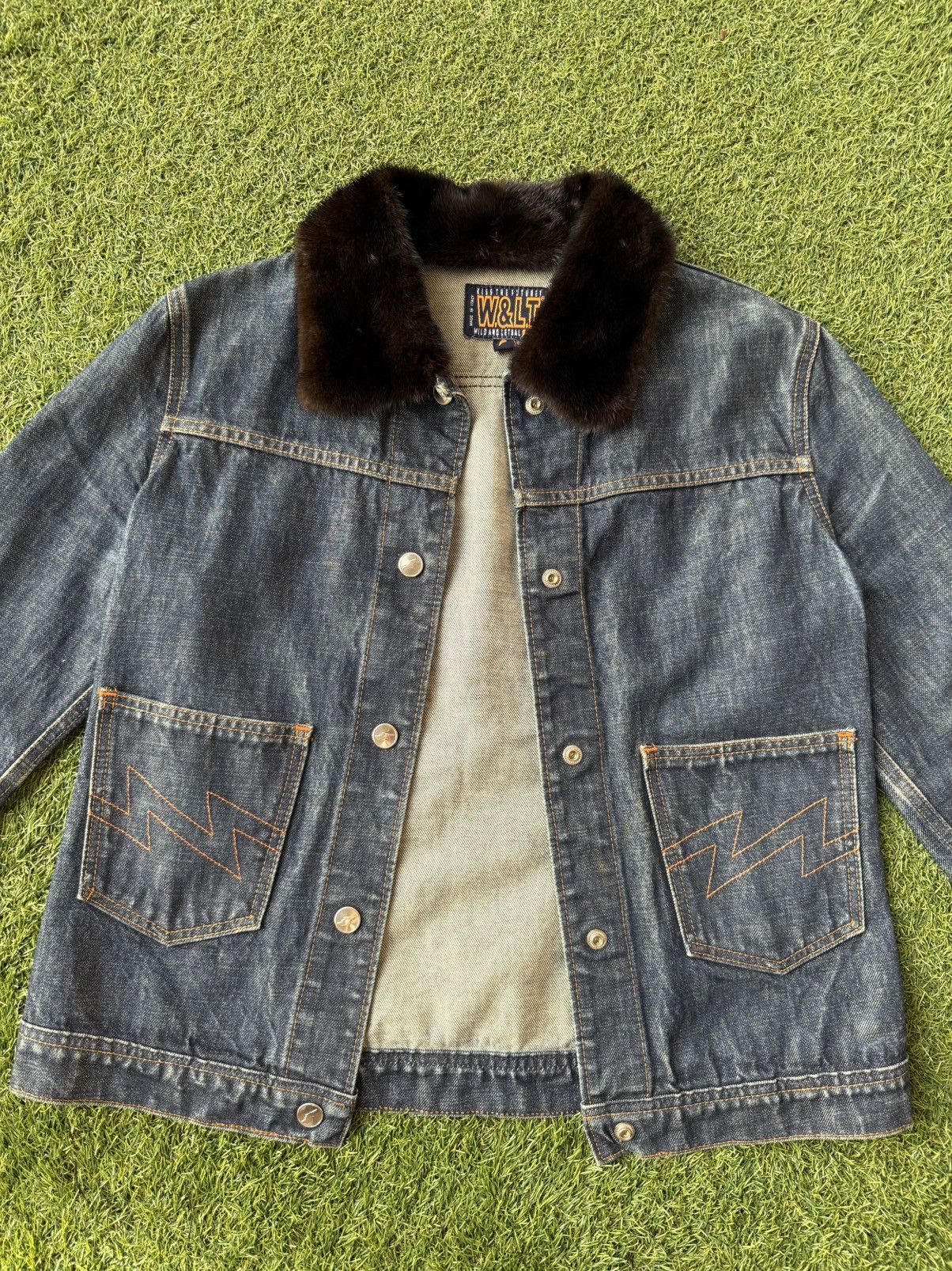 W&LT Walter Van Beirendonck W&LT “Kiss The Future” Denim Jacket Size US M / EU 48-50 / 2 - 3 Thumbnail
