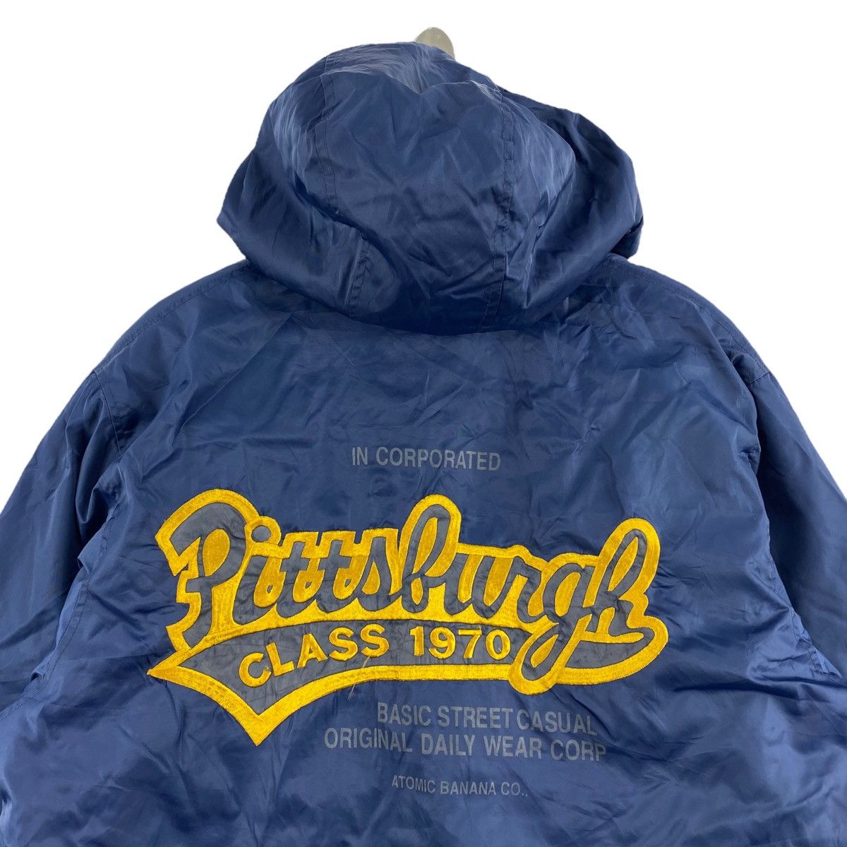 Vintage Vintage PITTSBURGH Class 1970 Embroidered Navy Hooded Coach Size US M / EU 48-50 / 2 - 2 Thumbnail