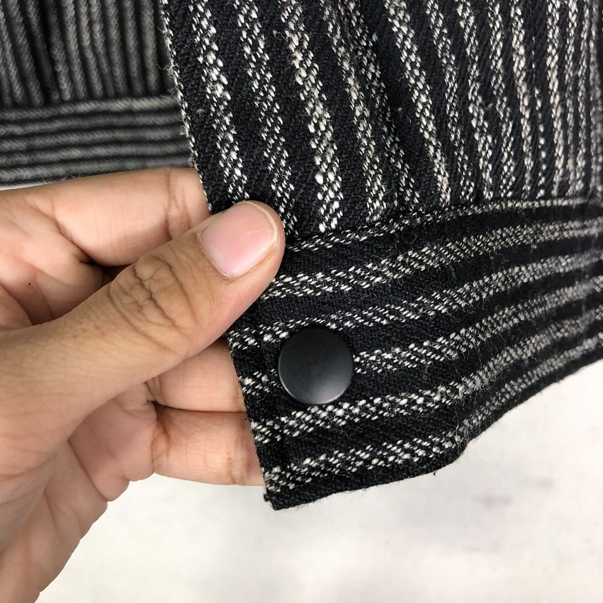 Japanese Brand 🔥VINTAGE HICKORY CHORE BOMBER JACKET BIG POCKET ISSEY MIYAKE Size US M / EU 48-50 / 2 - 16 Thumbnail