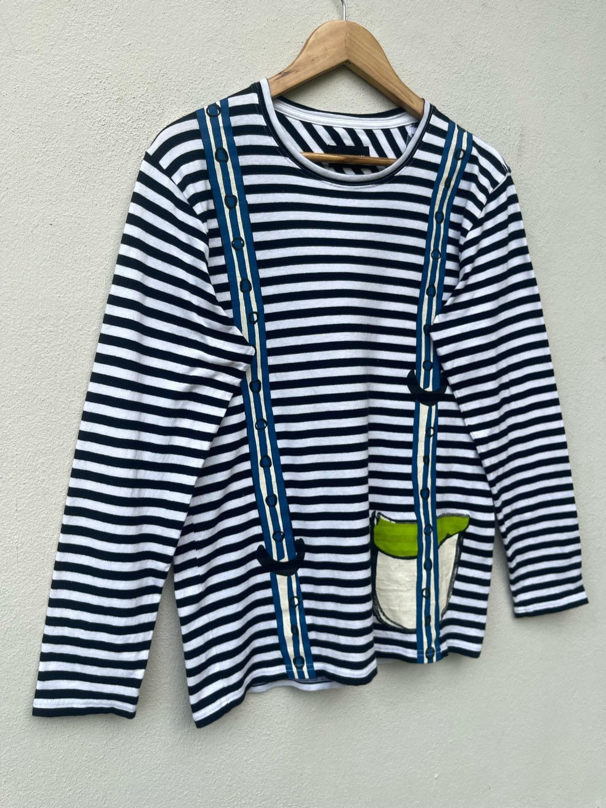 Issey Miyake × Japanese Brand × Tsumori Chisato Issey Miyake Tsumori Chisato Border Line Longsleeve Tee Size US M / EU 48-50 / 2 - 7 Thumbnail