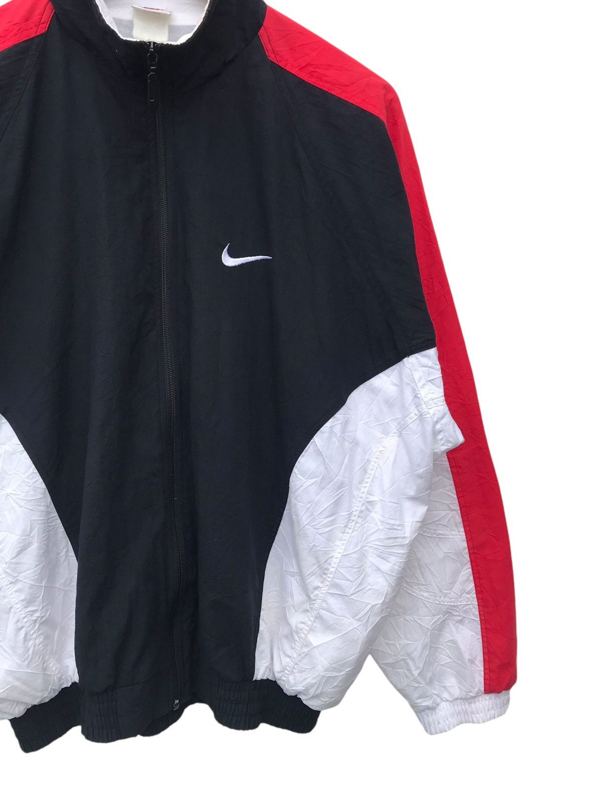 Nike Vintage 90s Nike Swoosh Colourblock Big Logo Windbreaker Size US XL / EU 56 / 4 - 6 Thumbnail