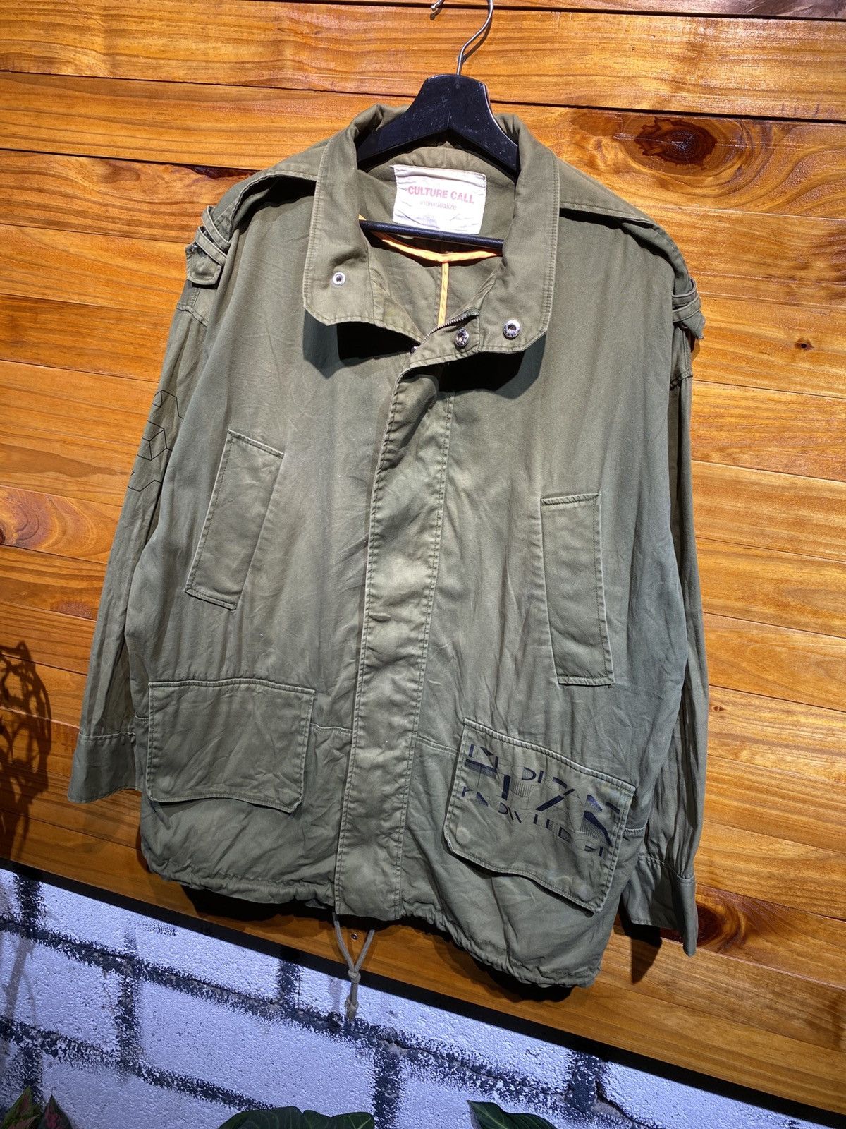 Japanese Brand Culture Call Military-Style Khaki Field Jacket – Oversized Size US M / EU 48-50 / 2 - 4 Thumbnail