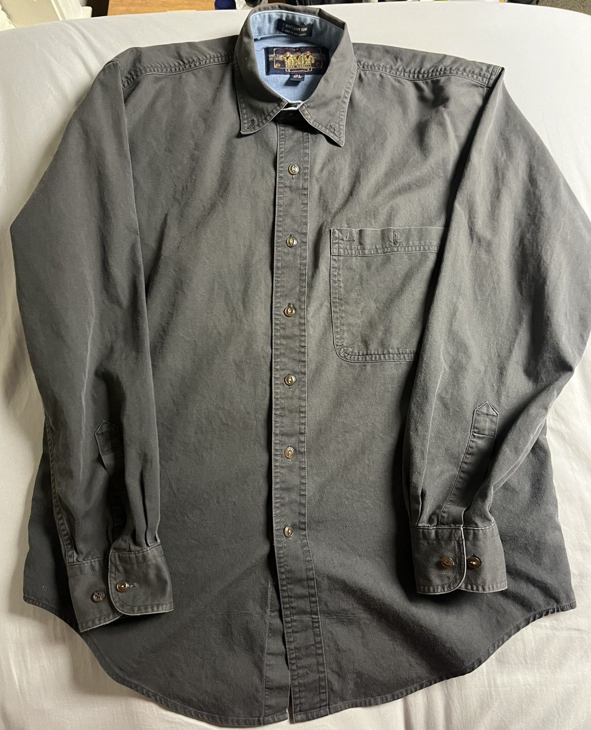 Chaps Ralph Lauren Grey Chaps Ralph Lauren Button Up Shirt Size US M / EU 48-50 / 2 - 1 Thumbnail