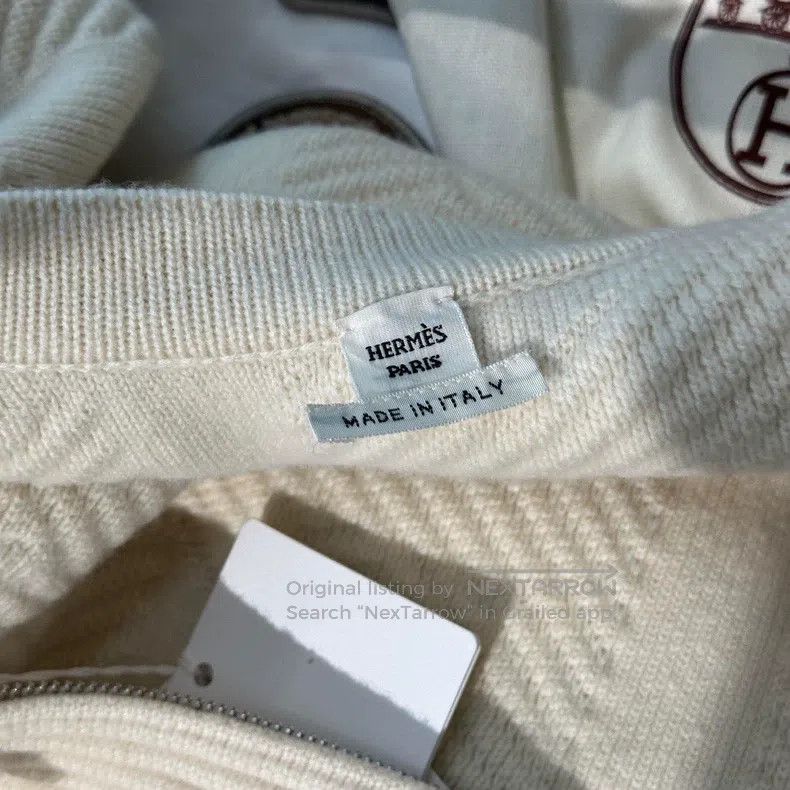 Hermes Hermes Autumn and Winter Cream White Wool Cloak Coat Size XXS / US 00 / IT 34 - 5 Thumbnail