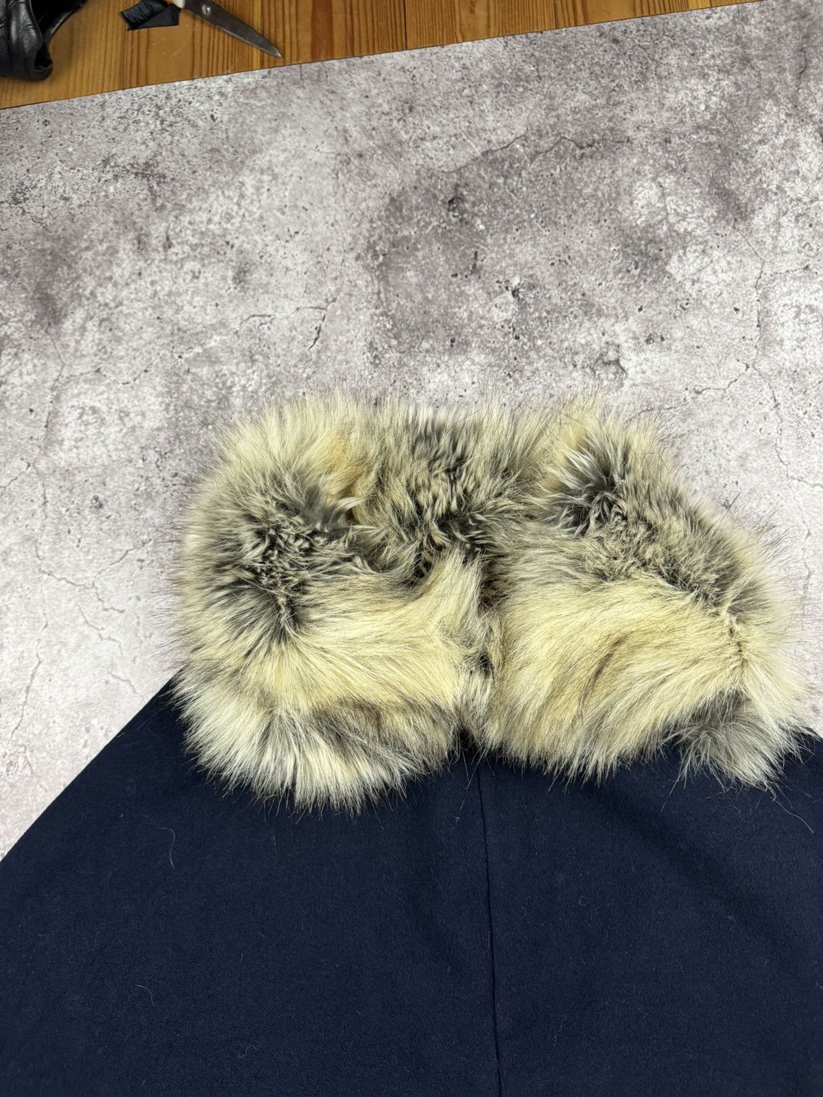Japanese Brand Japanese Brand Fur/Wool Poncho Zipper Hoodie Y2K Vintage Size US L / EU 52-54 / 3 - 3 Thumbnail