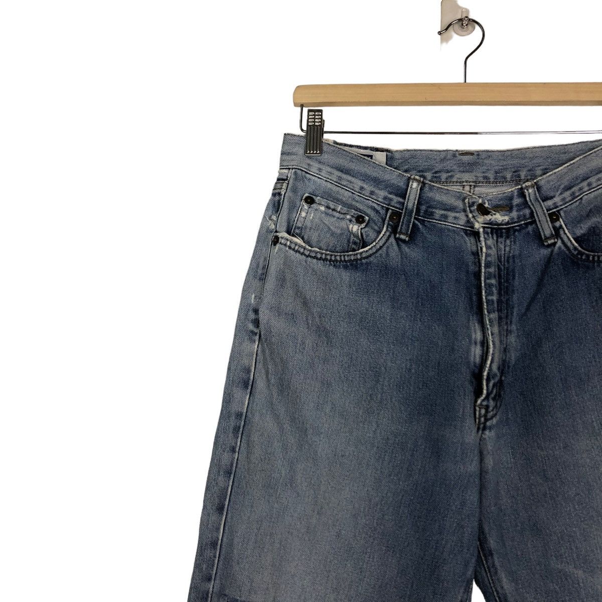 Japanese Brand × Vintage 🔥VINTAGE BIKER DENIM JEANS EDWIN JAPAN ISSEY MIYAKE Size US 32 / EU 48 - 7 Thumbnail
