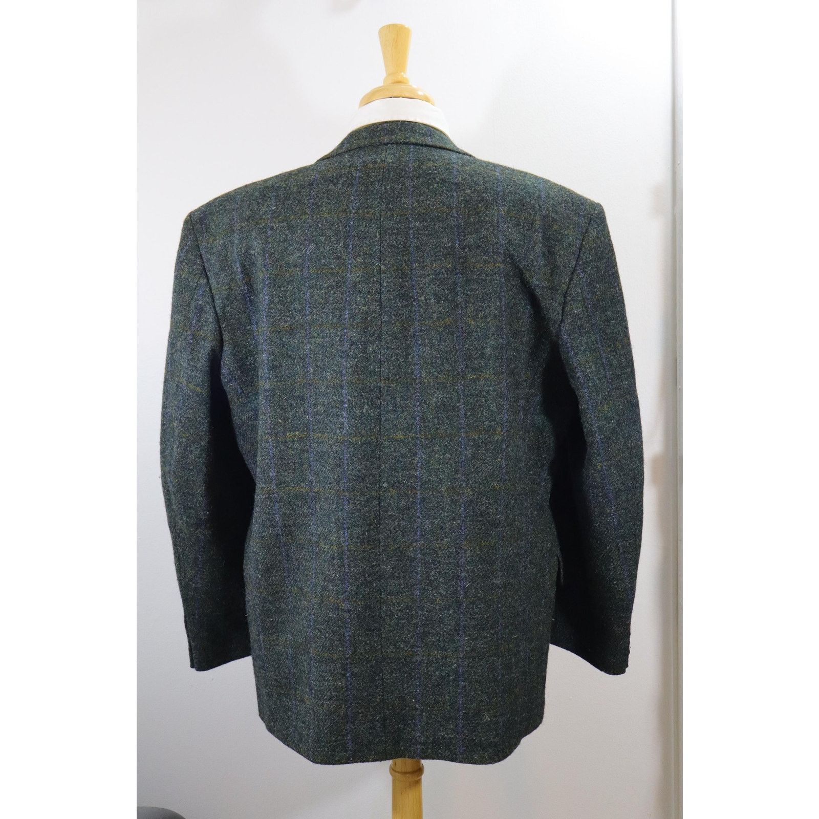 Harris Tweed 46R Vintage Westbury Harris Tweed Forest Green Men's Blazer Size 46R - 3 Thumbnail