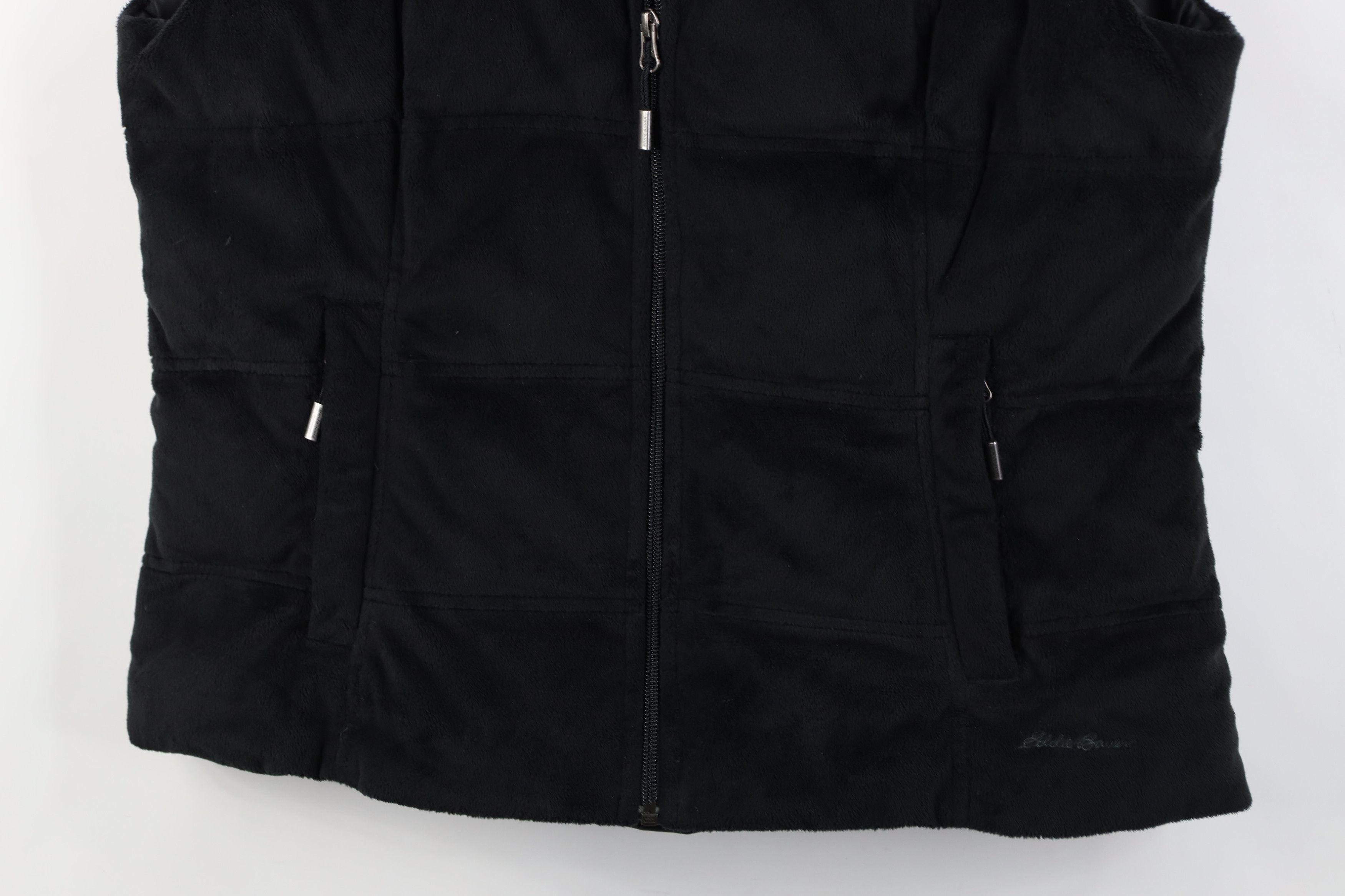 Eddie Bauer Vintage Eddie Bauer Down Fleece Puffer Vest Jacket Black Size L / US 10 / IT 46 - 3 Thumbnail