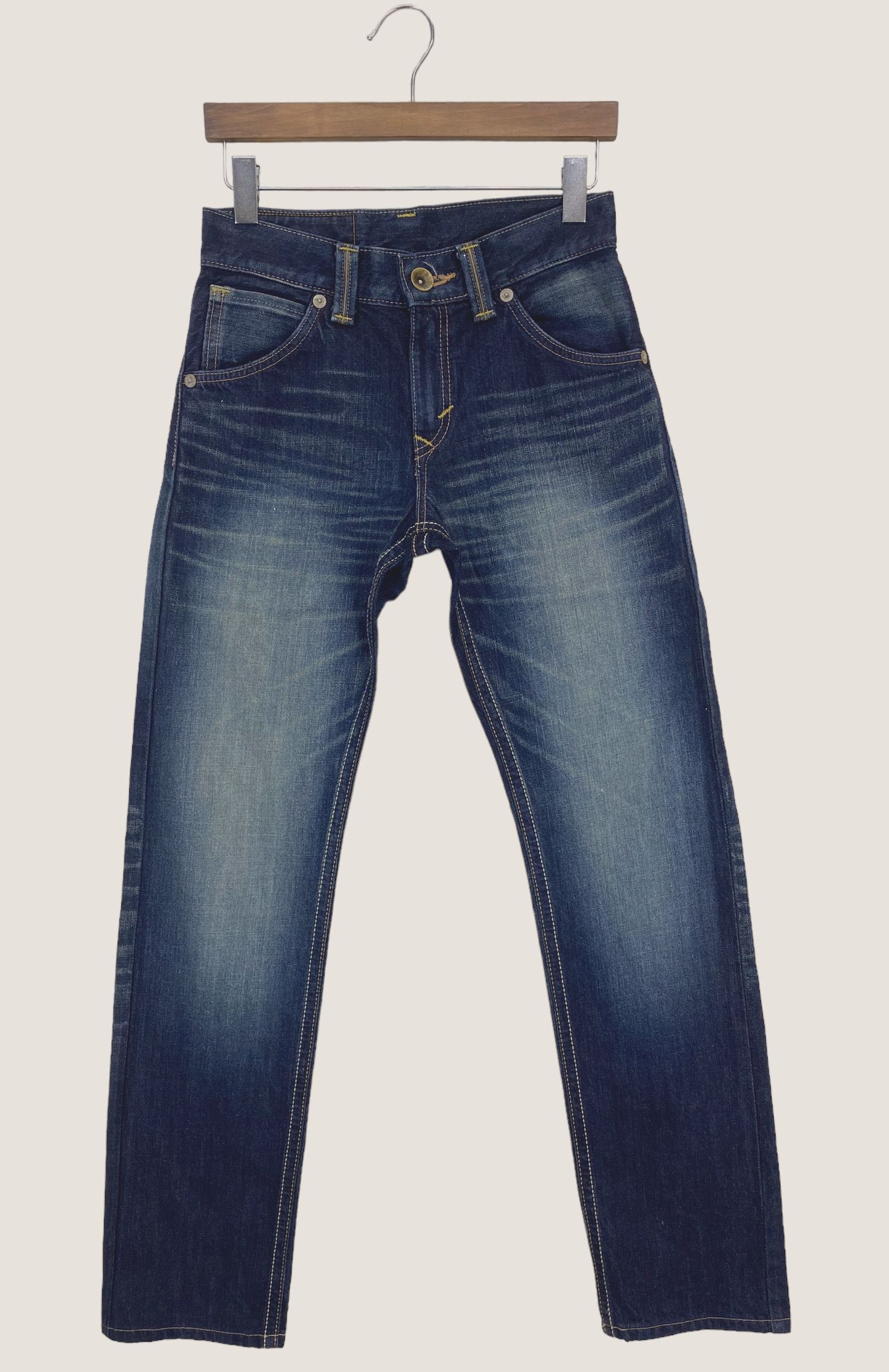 Other Edwin Japan Distressed Denim Jeans - Straight Leg Vintage Size 28" / US 6 / IT 42 - 2 Thumbnail