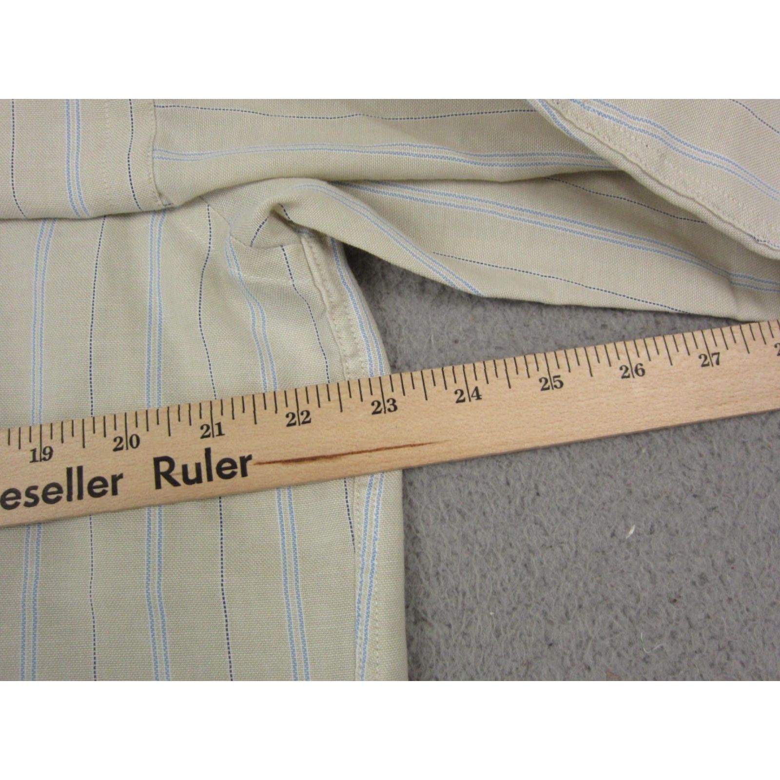 Arrow Vintage Arrow Shirt Adult 16.5 Beige Striped Mens 90s Oxford Casual Button-Up Size US XL / EU 56 / 4 - 7 Thumbnail