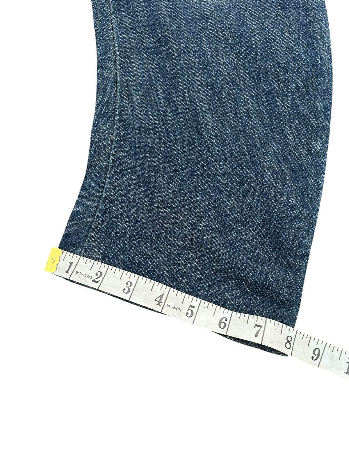 If Six Was Nine PPFM Japanese Punk Style Curve Cut Denim Jeans Size US 31 - 18 Thumbnail