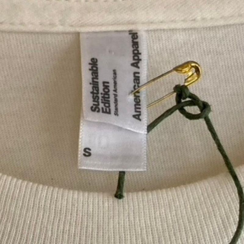 American Apparel NWOT Sustainable Edition Peace On Earth T-Shirt , Unisex Size US S / EU 44-46 / 1 - 2 Thumbnail
