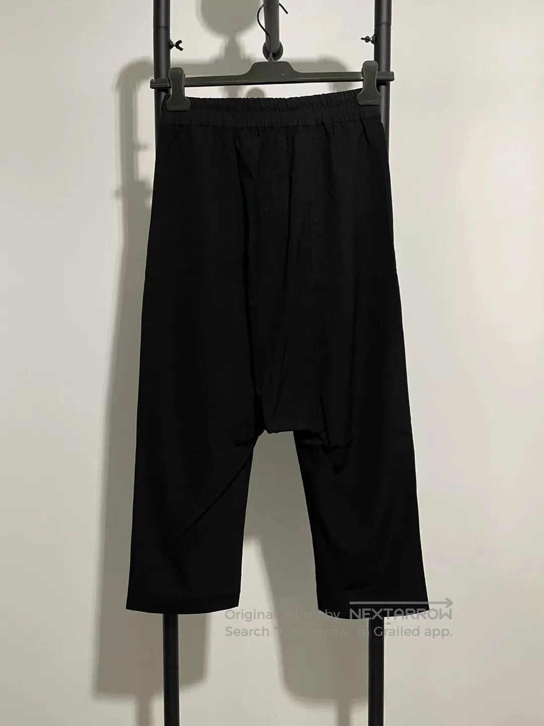 Rick Owens rick owens black cropped pants for men. Size US 36 / EU 52 - 2 Thumbnail