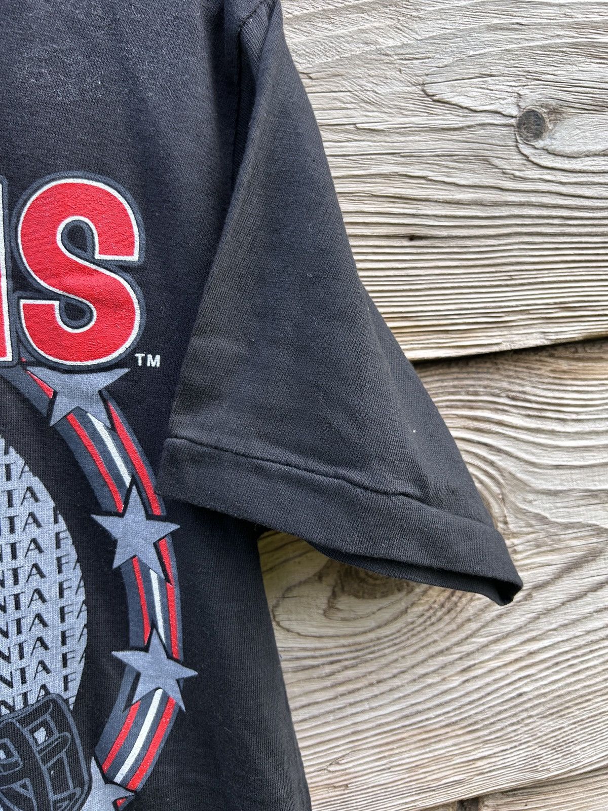 NFL 90s Vintage Logo 7 Atlanta Falcons 1993 NFLP T-Shirt Black Size US S / EU 44-46 / 1 - 4 Thumbnail