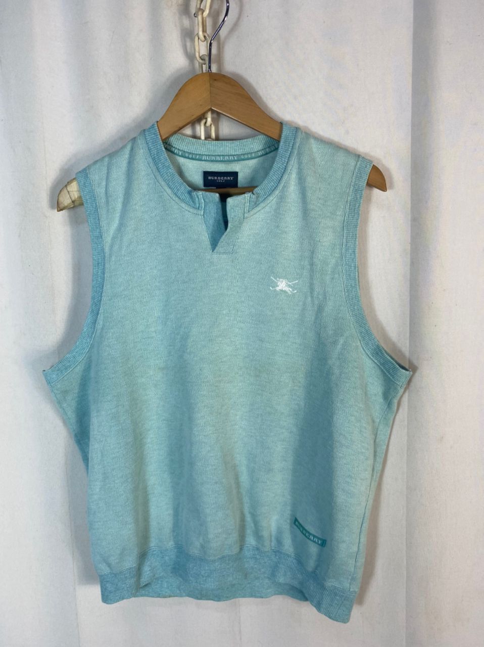 Burberry Unisex🔥Burberry golf sleeveless small logo shirt Size US M / EU 48-50 / 2 - 1 Thumbnail