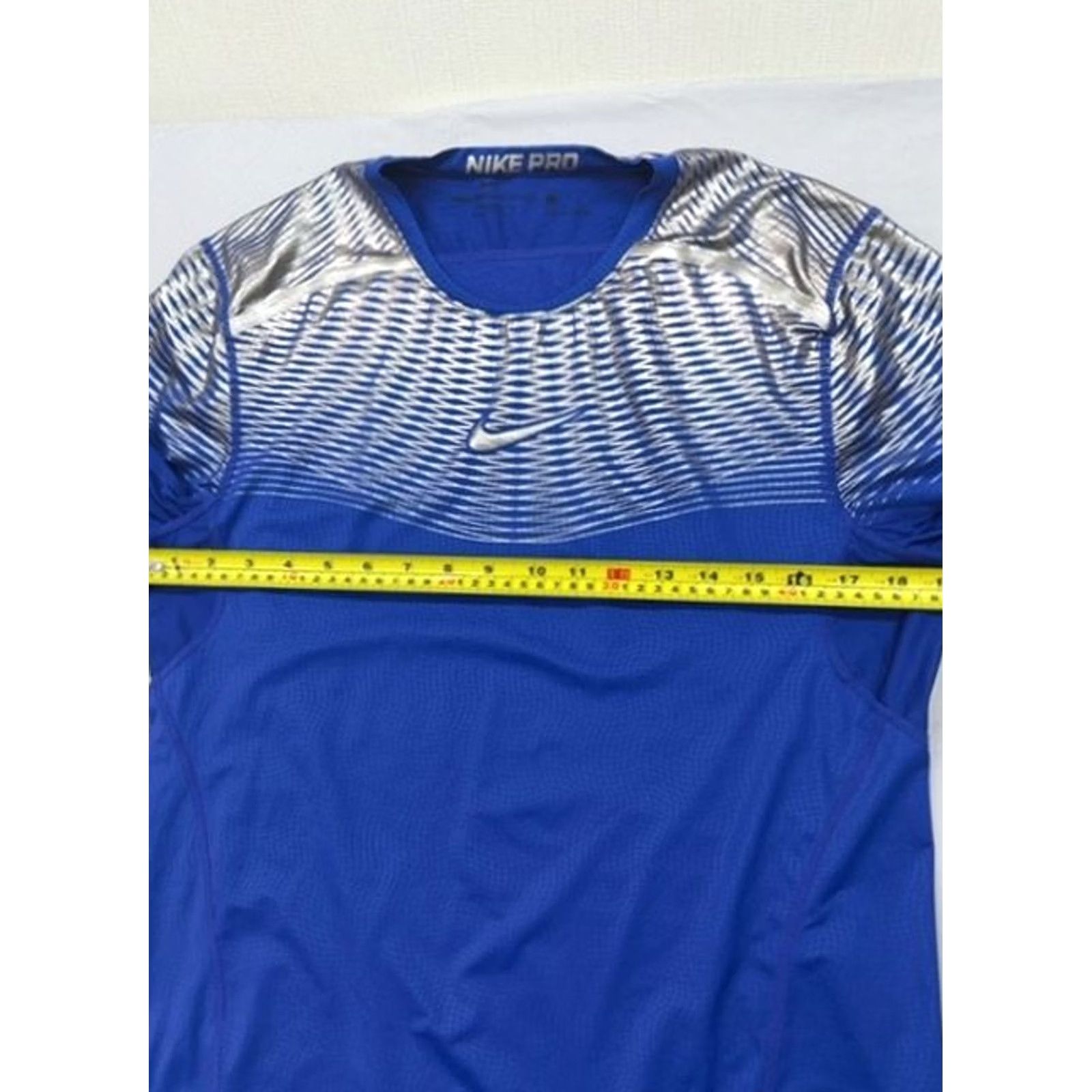Nike Nike Pro Hypercool Men's Blue Fitted Short Sleeve Crewneck Shirt L Size US L / EU 52-54 / 3 - 7 Thumbnail