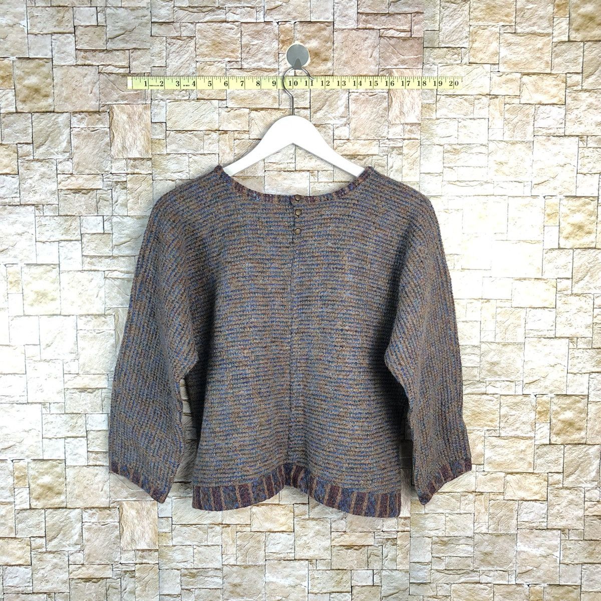 Homespun Knitwear × Japanese Brand × Vintage FDN Brown rainbow vintage Knitwear #A859 Size S / US 4 / IT 40 - 11 Thumbnail