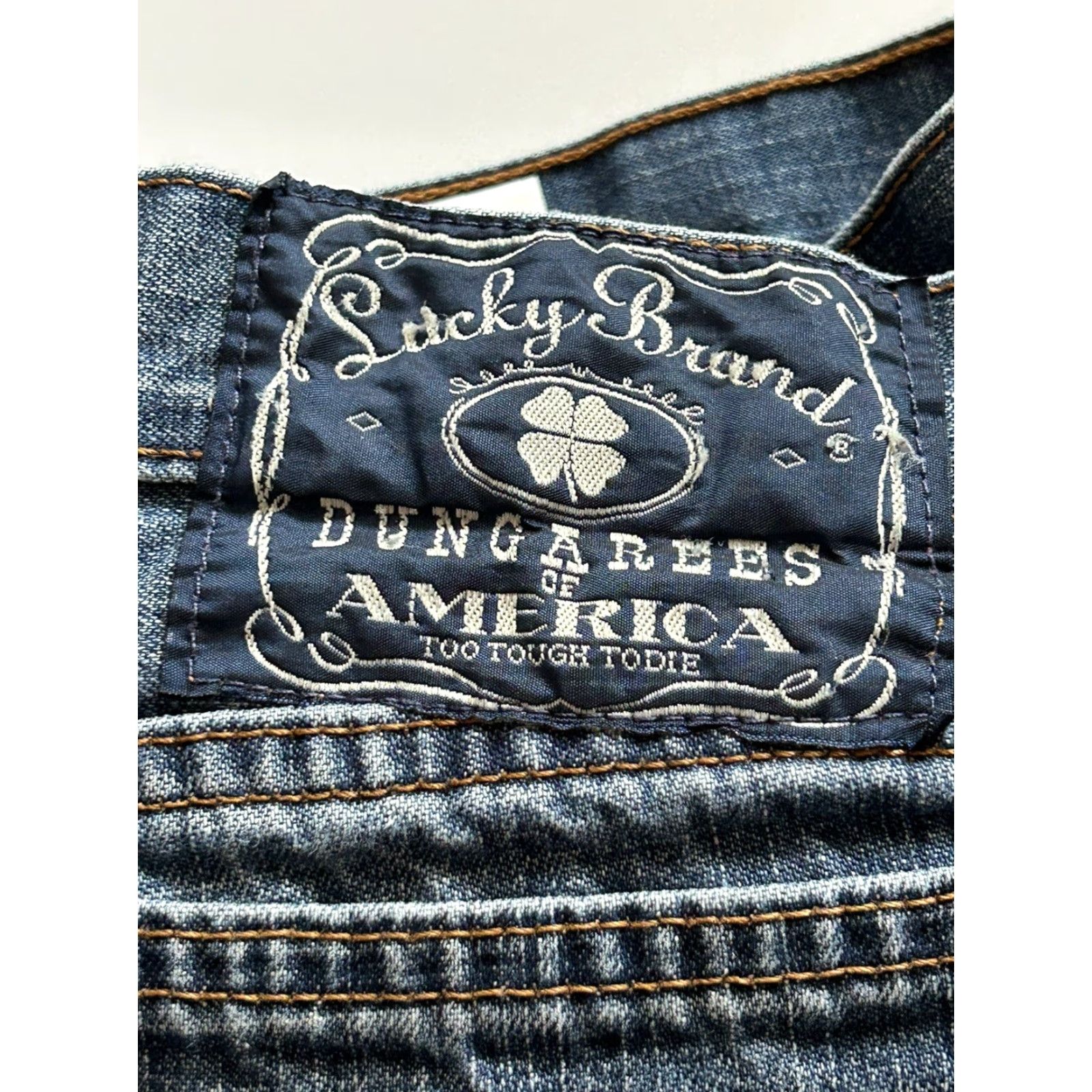 Lucky Brand Mens Lucky Brand Jeans Classic Fit Short Length Size 32 Blue Cotton Denim 5-Pocket Inseam 28 Size US 32 / EU 48 - 7 Thumbnail