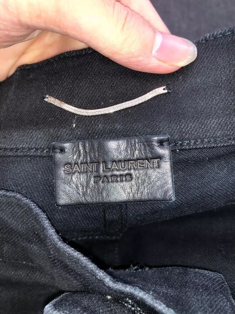 Saint Laurent Paris saint laurent waxed denim pants size 30 Size US 30 / EU 46 - 5 Thumbnail