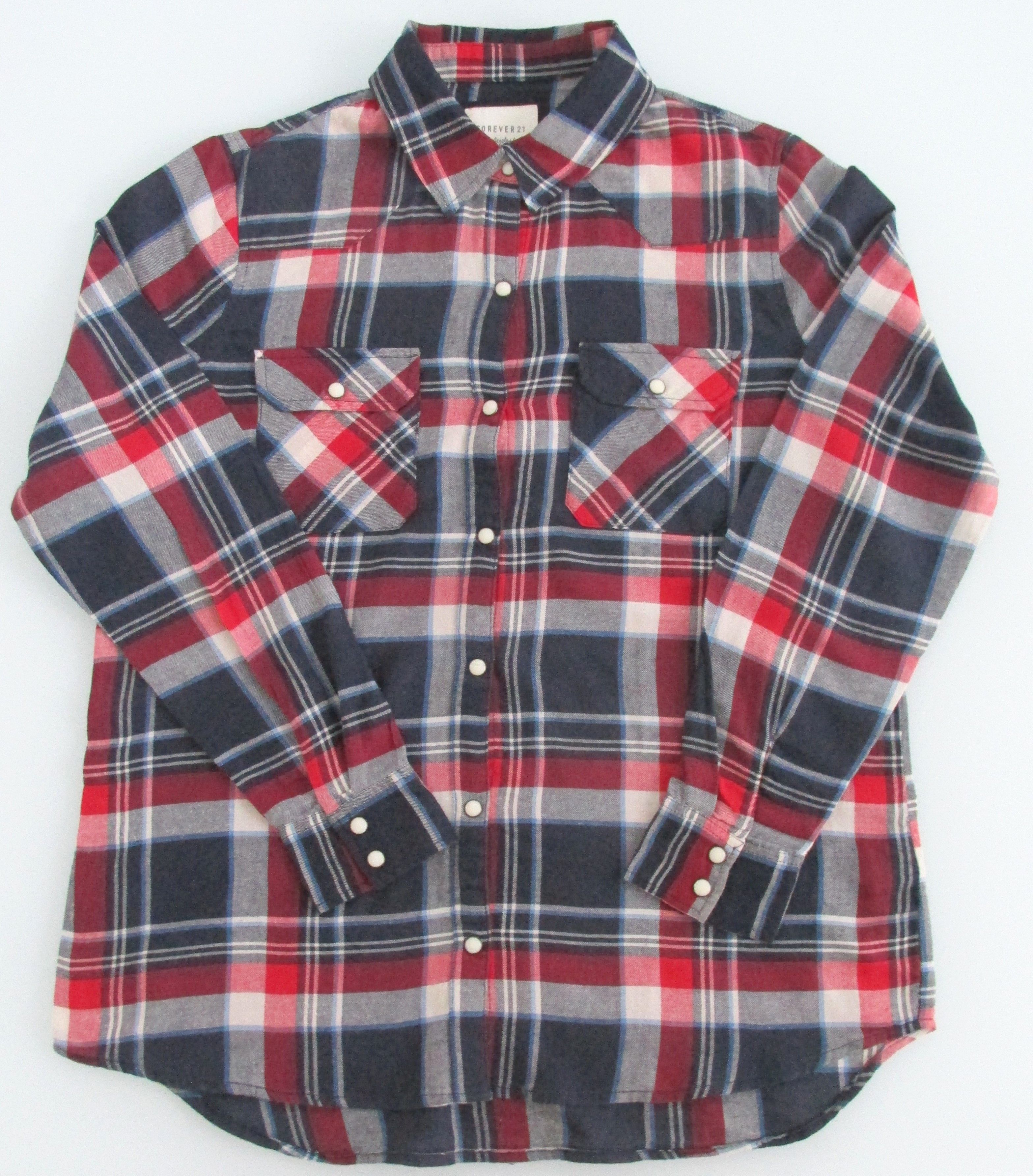 Forever 21 Forever 21 Western Cotton Shirt Size Medium (Juniors) Size M / US 6-8 / IT 42-44 - 1 Thumbnail