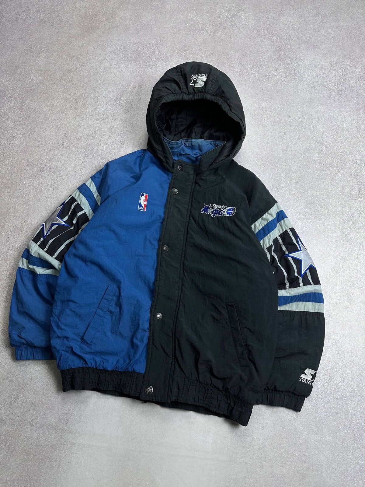 Starter Vintage Starter NBA Magic Hooded Jacket Rare M Size US M / EU 48-50 / 2 - 2 Thumbnail