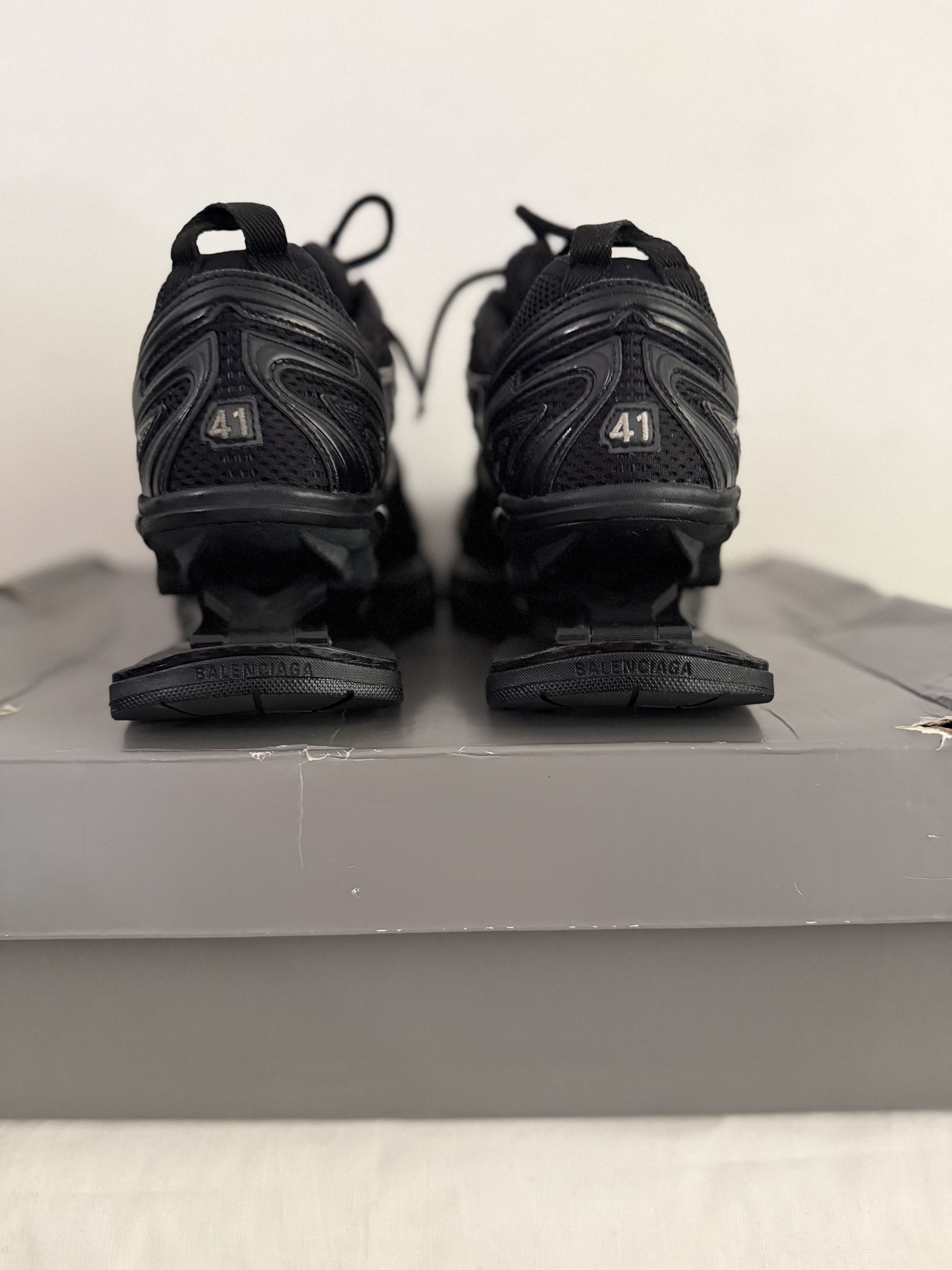 Balenciaga Suspended Heel Black Mesh Sneakers Size US 8 / EU 41 - 7 Thumbnail