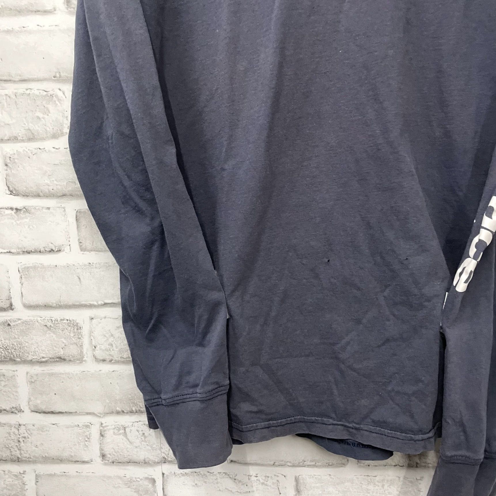 The North Face The North Face Long Sleeve T-Shirt Gray 100% Cotton Standard Fit M Mens Shirt Size US M / EU 48-50 / 2 - 3 Thumbnail
