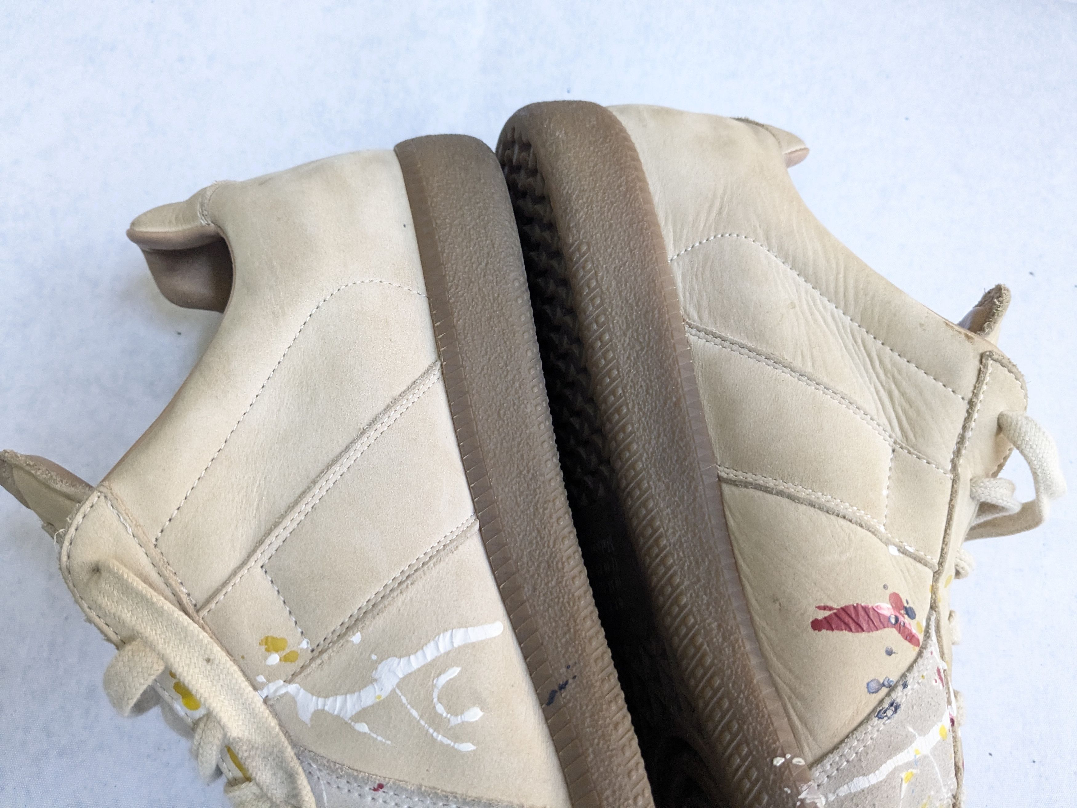 Maison Margiela Maison Margiela Replica GAT 11 44 Paint Splatter Beige Size US 11 / EU 44 - 10 Thumbnail