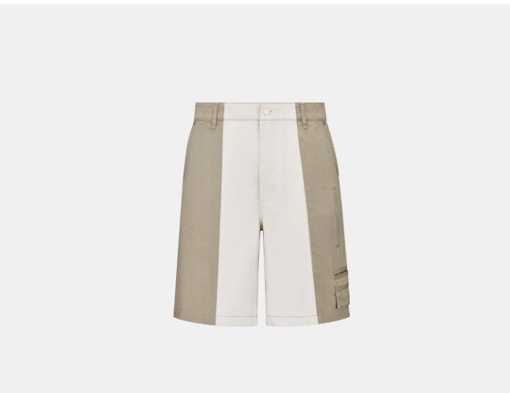 o1w1db10225 483D193A Bermuda Short in Beige & White