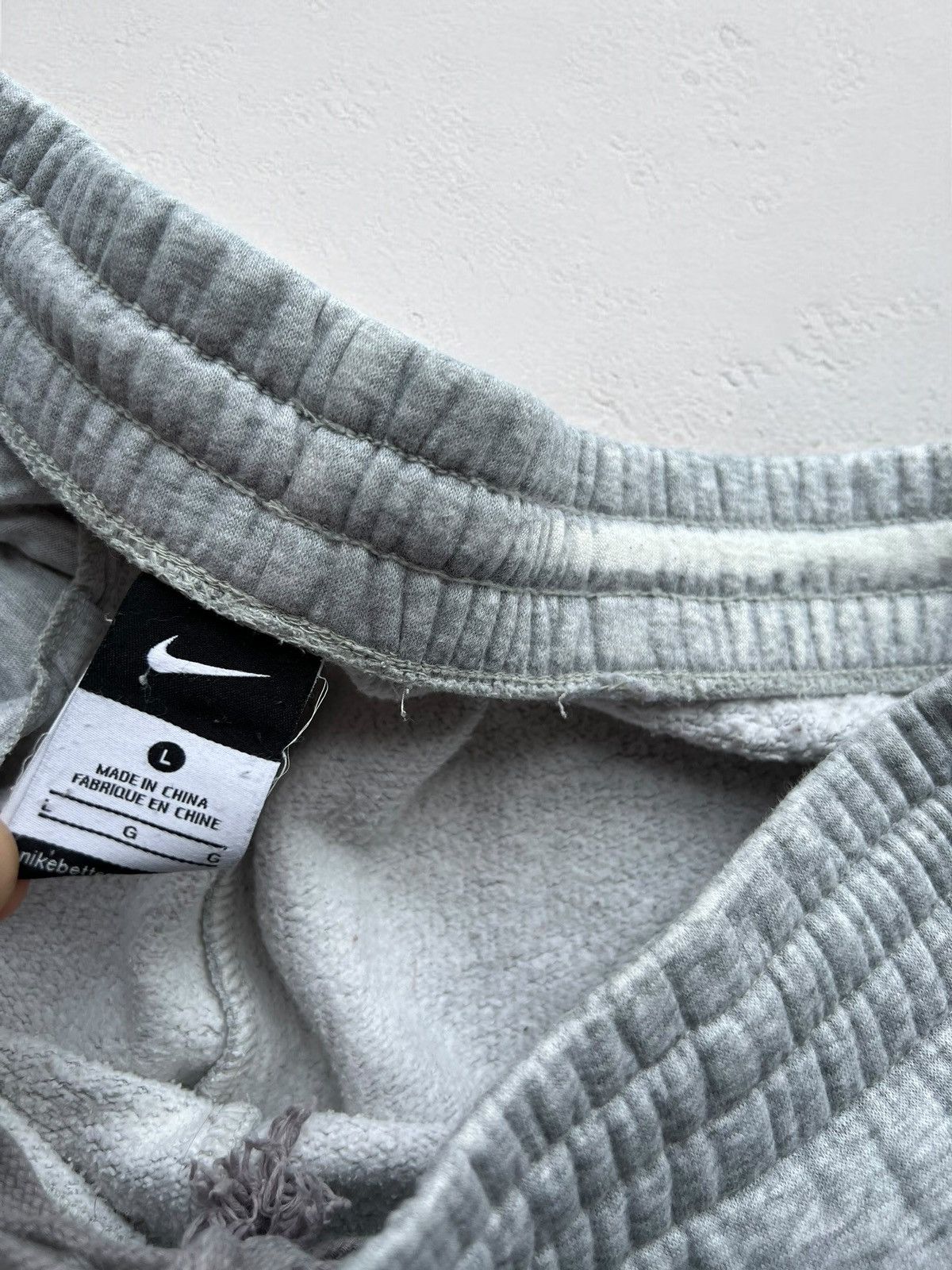 Adidas × Nike NIKE GREY SWEATPANTS HEAVY COTTON TRACK PANTS VINTAGE WIDE Size US 34 / EU 50 - 5 Thumbnail