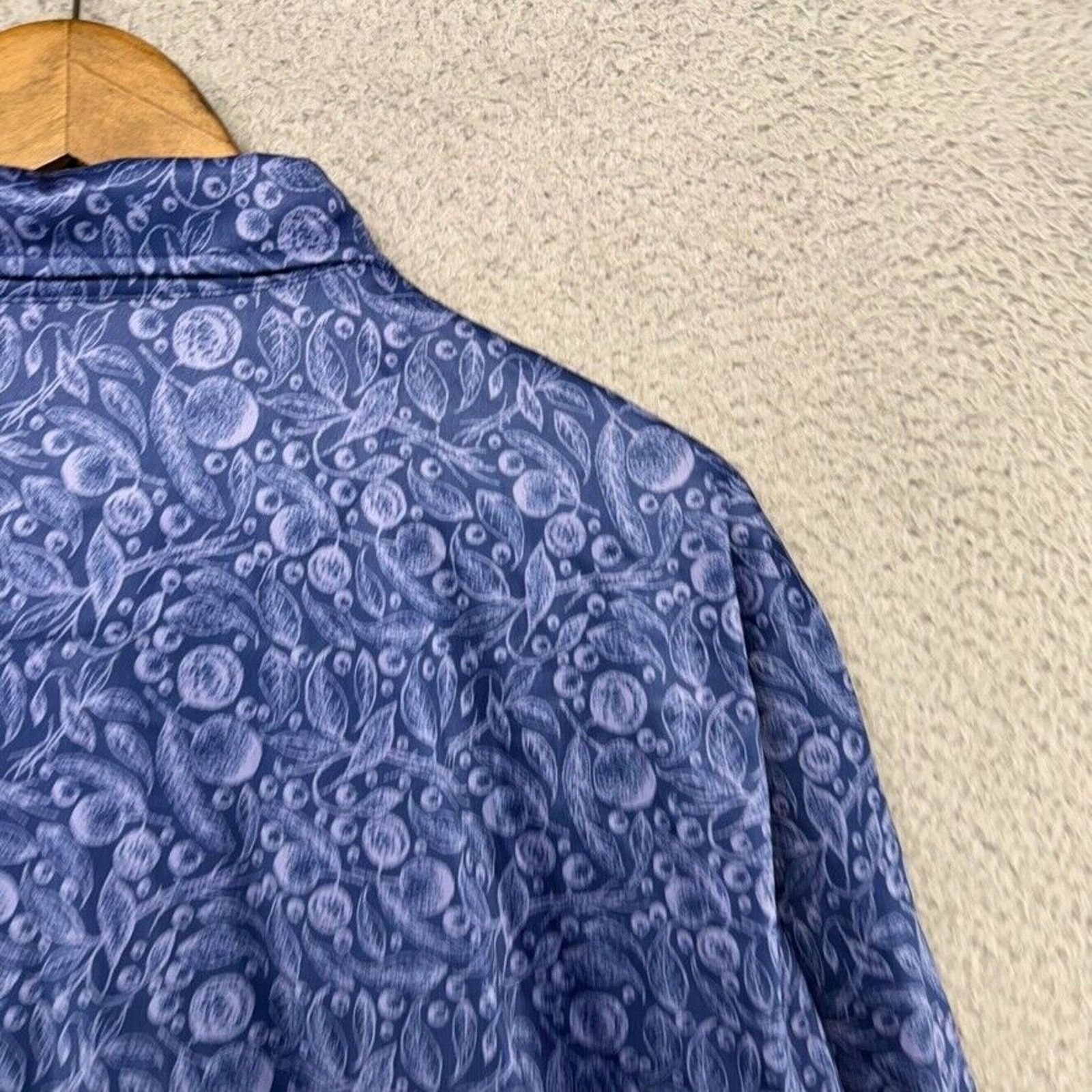 Donald Ross Donald Ross Polo Shirt men's large Blue Geometric All Over Size US L / EU 52-54 / 3 - 8 Thumbnail